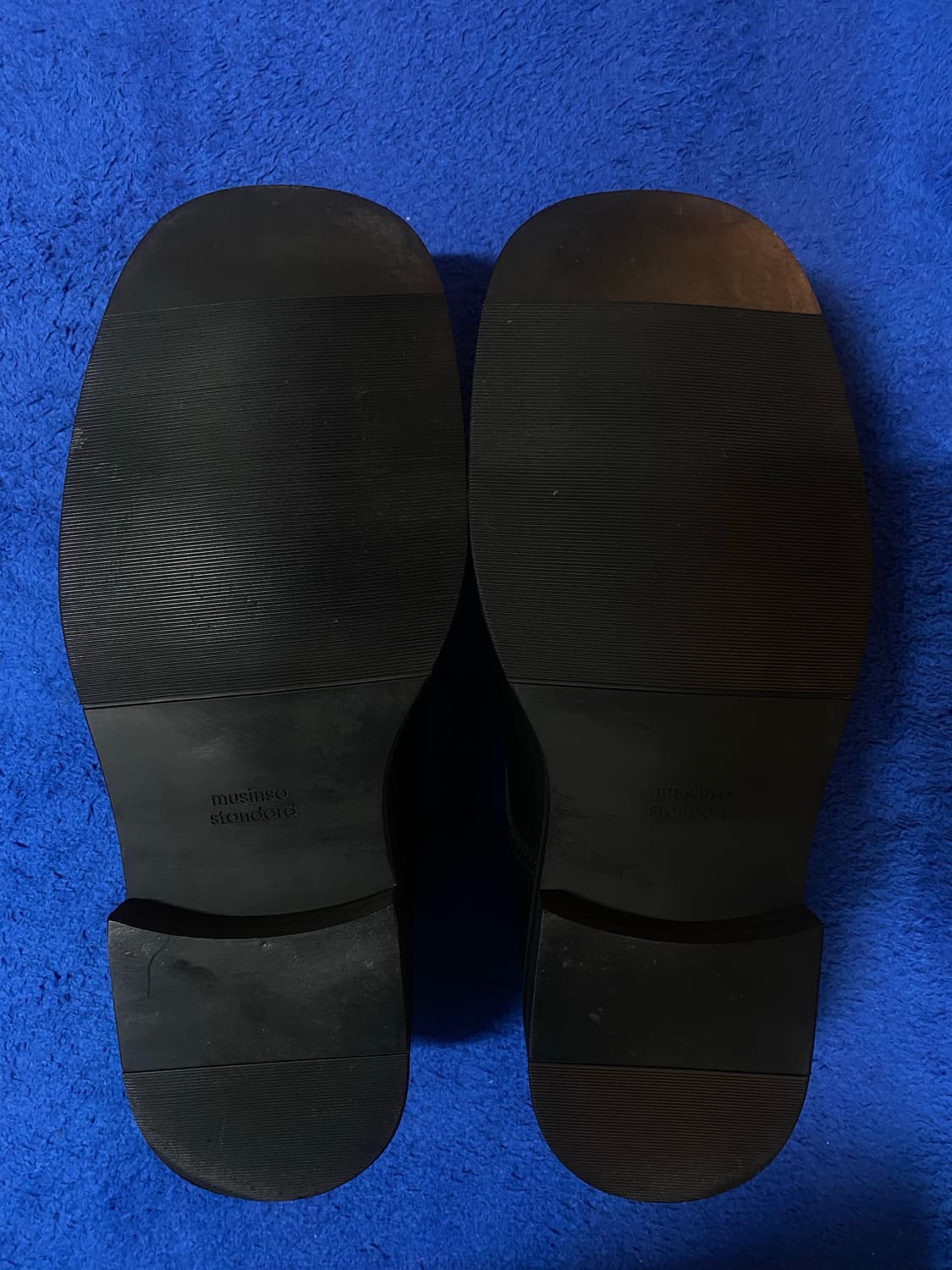 무신사 스탠다드 와이드 스퀘어 더비 슈즈 블랙 265 상품이미지6