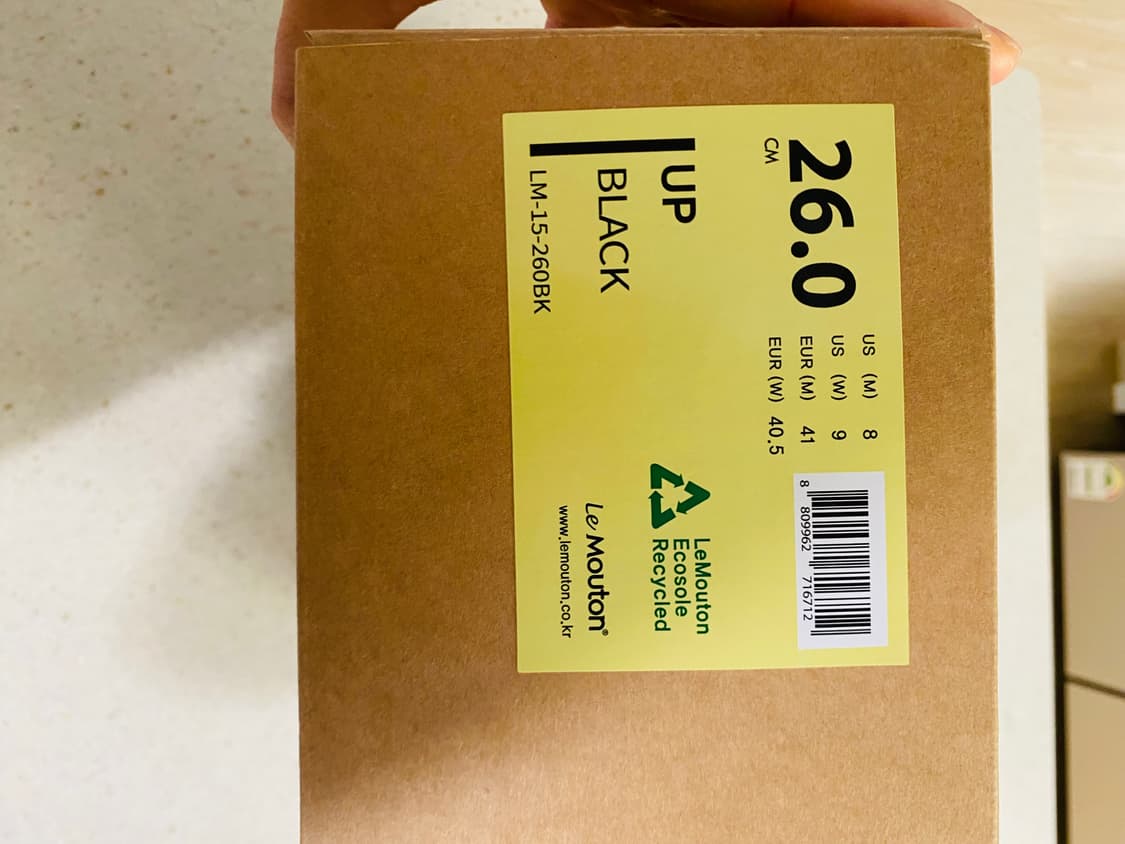 르무통 업 발 편한 메리노울 운동화 블랙(260) 상품이미지4