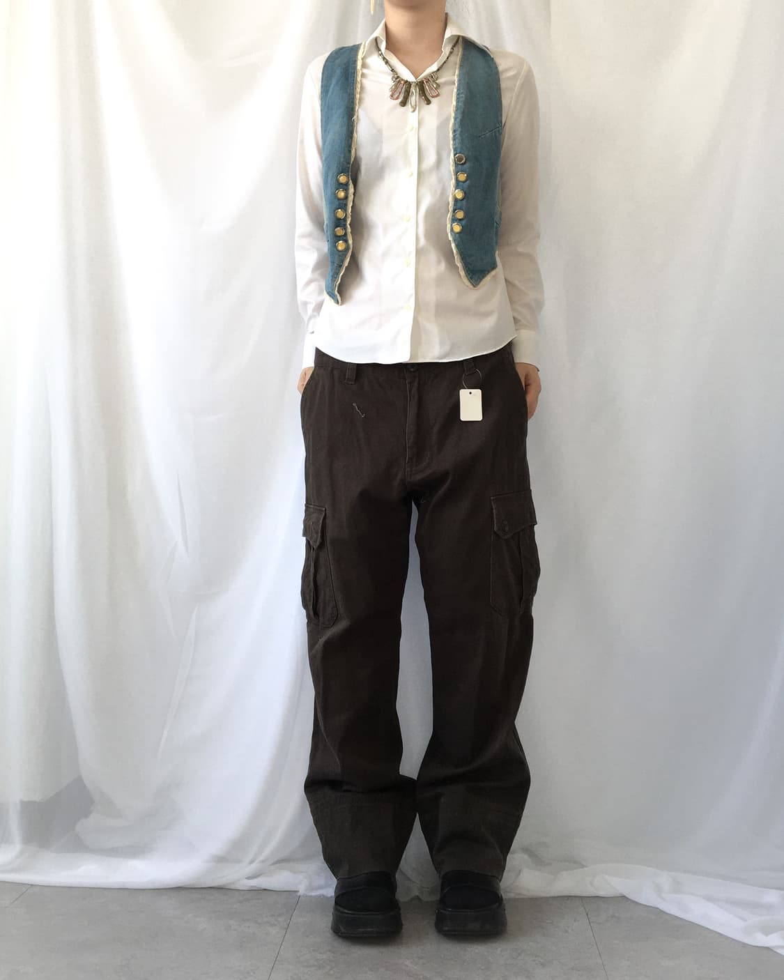 Denim vest 상품이미지5