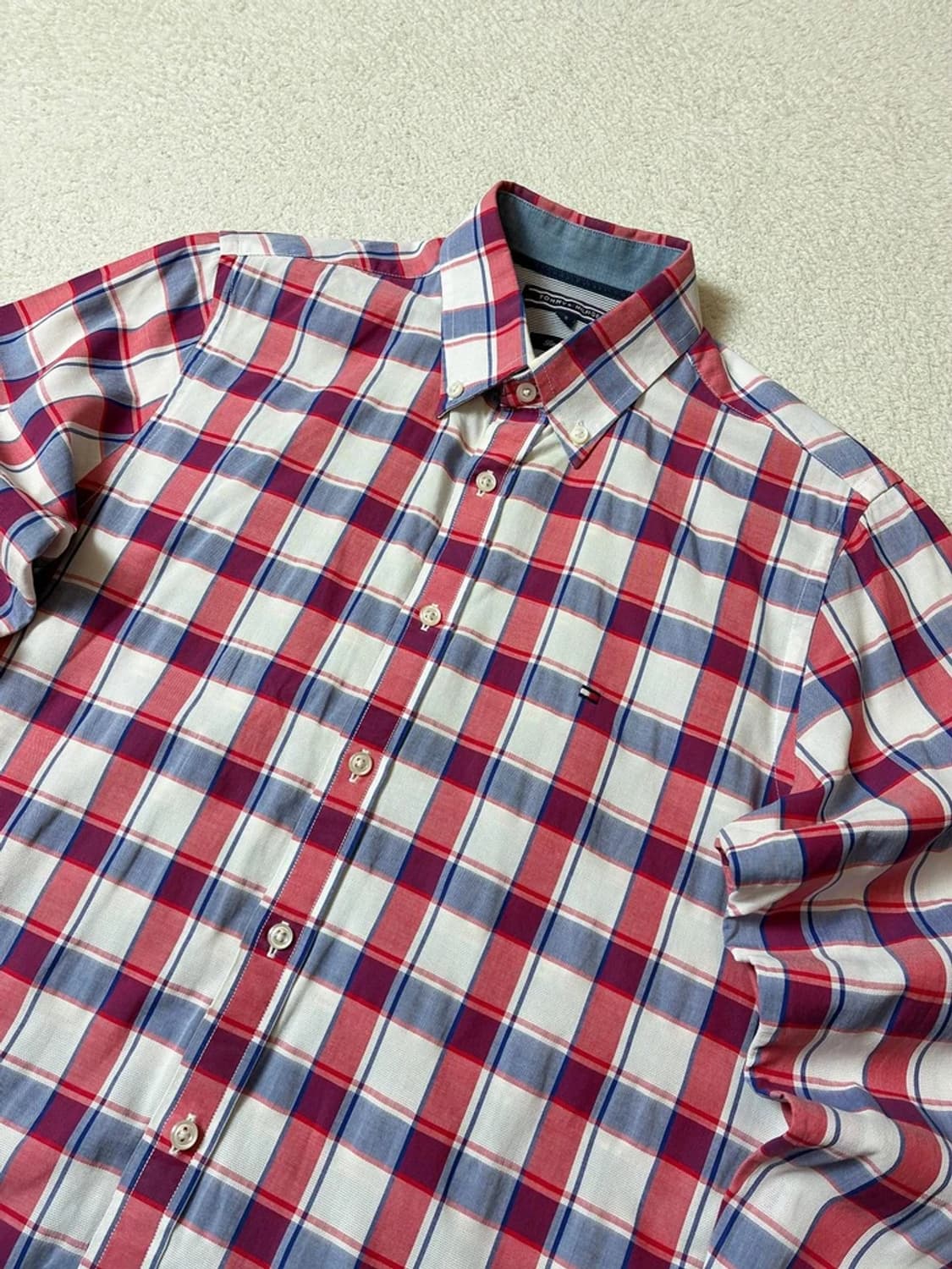 타미힐피거 00's Y2K 컨트리 체크 셔츠 PN8066 상품이미지2