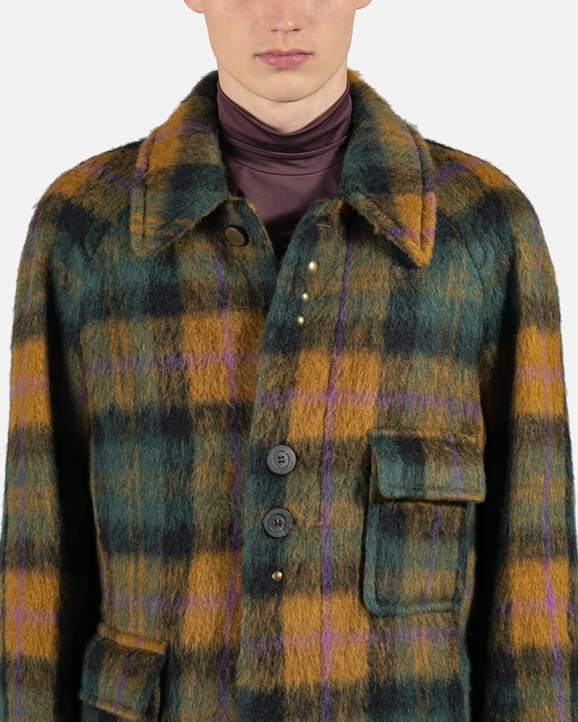 Harry Check Balmacaan Coat 상품이미지3