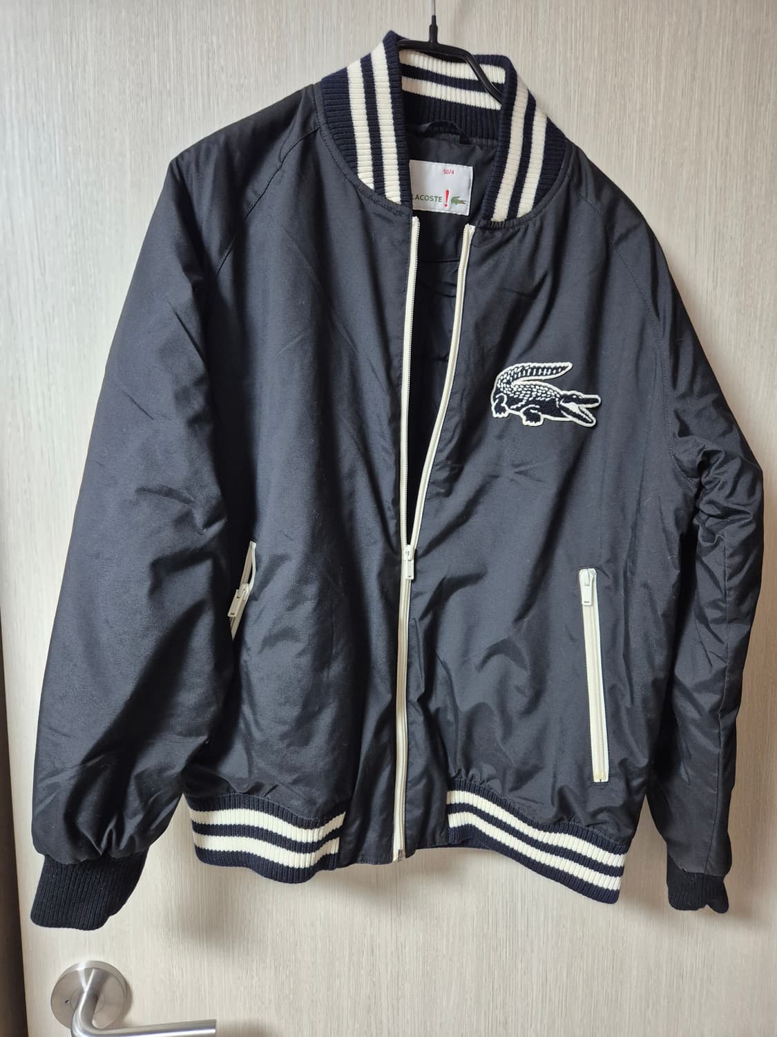 라코스테 빅크록 누빔 점퍼 블루종 야구점퍼 50 상품이미지1