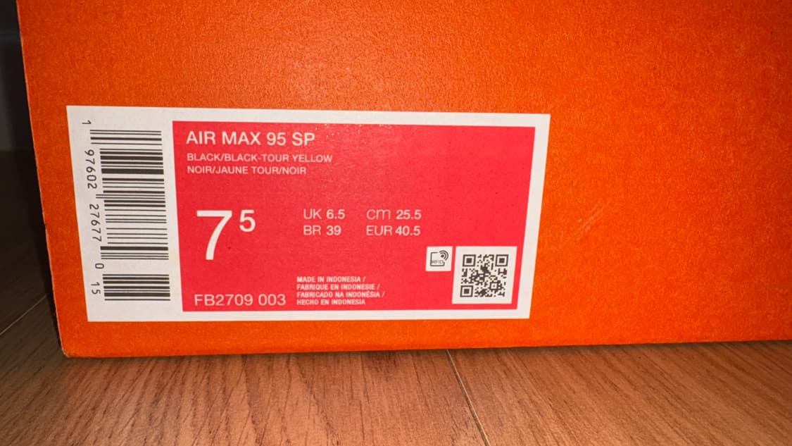 나이키 코르테이즈 블랙앤투어 255 새상품 상품이미지7