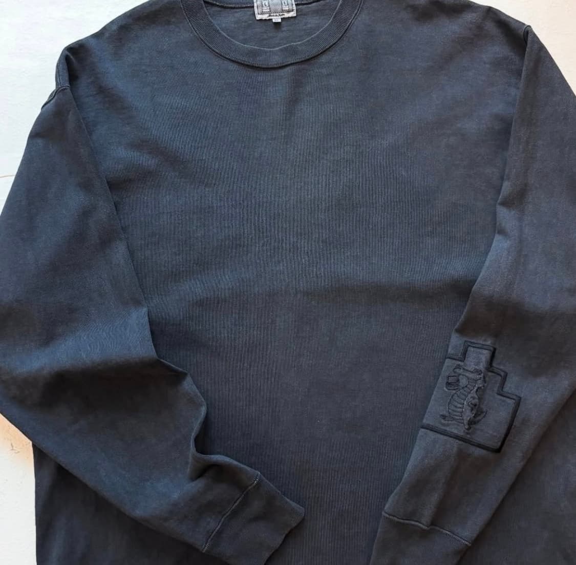 카브엠트 헤비 소사이어티 맨투맨 가먼트 다이 블랙 상품이미지1