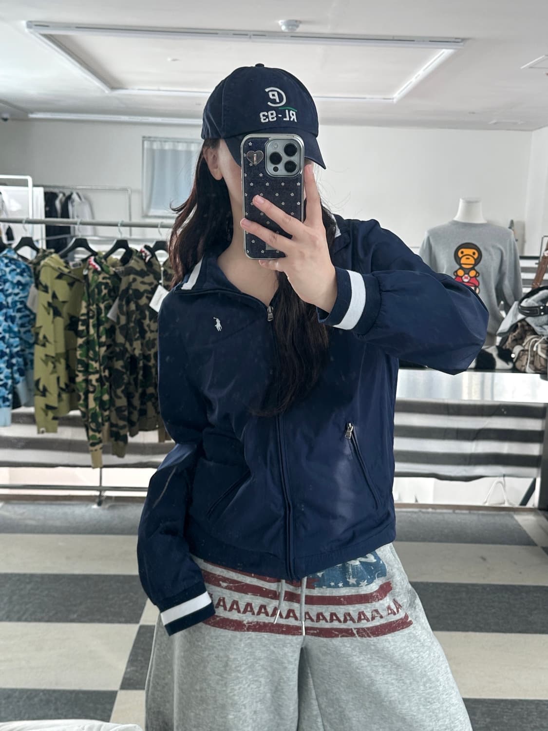 폴로 랄프로렌 네이비 배색 페리자켓  상품이미지3