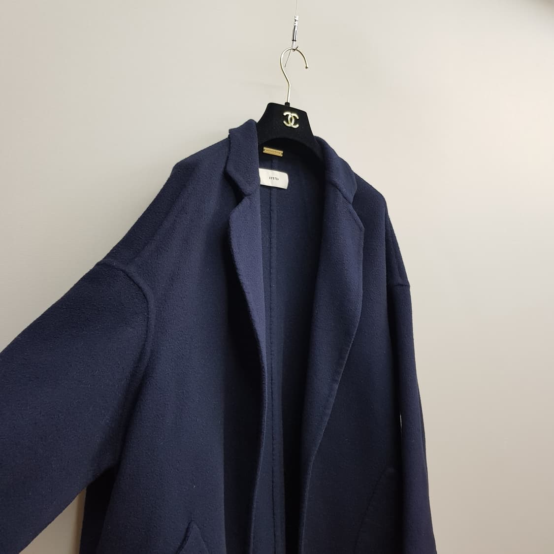 한섬 시스템  핸드메이드  캐시미어 블렌드 오버핏 코트 76-90-155 상품이미지3