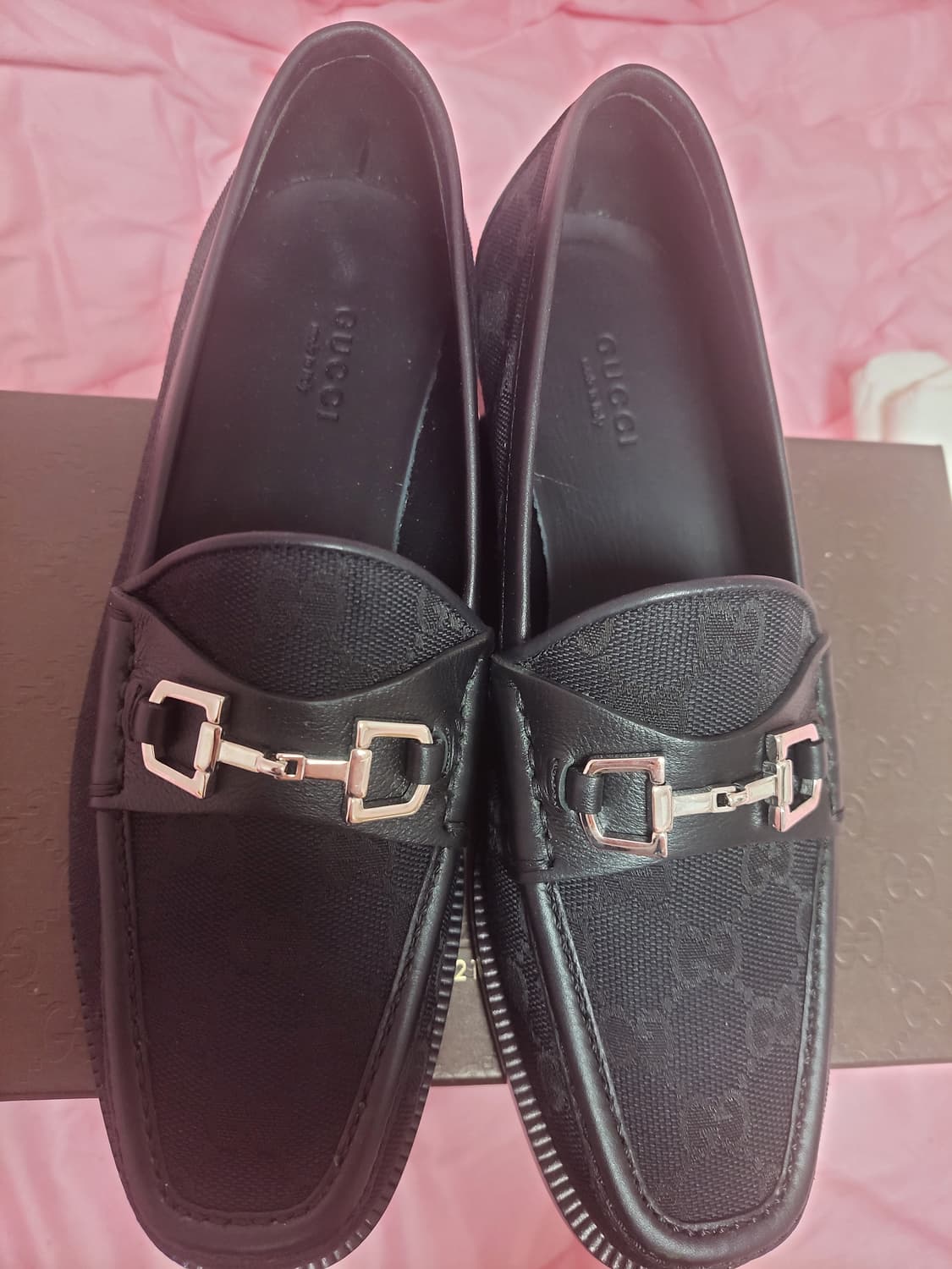 정품)급처미사용새상품!구찌 로고 로퍼 구두 플랫슈즈 단화 상품이미지3