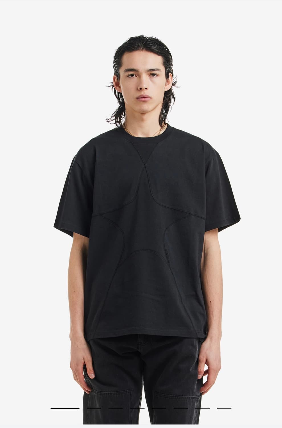 NOSTASY NOSTASY STAR TEE CHARCOAL 상품이미지1