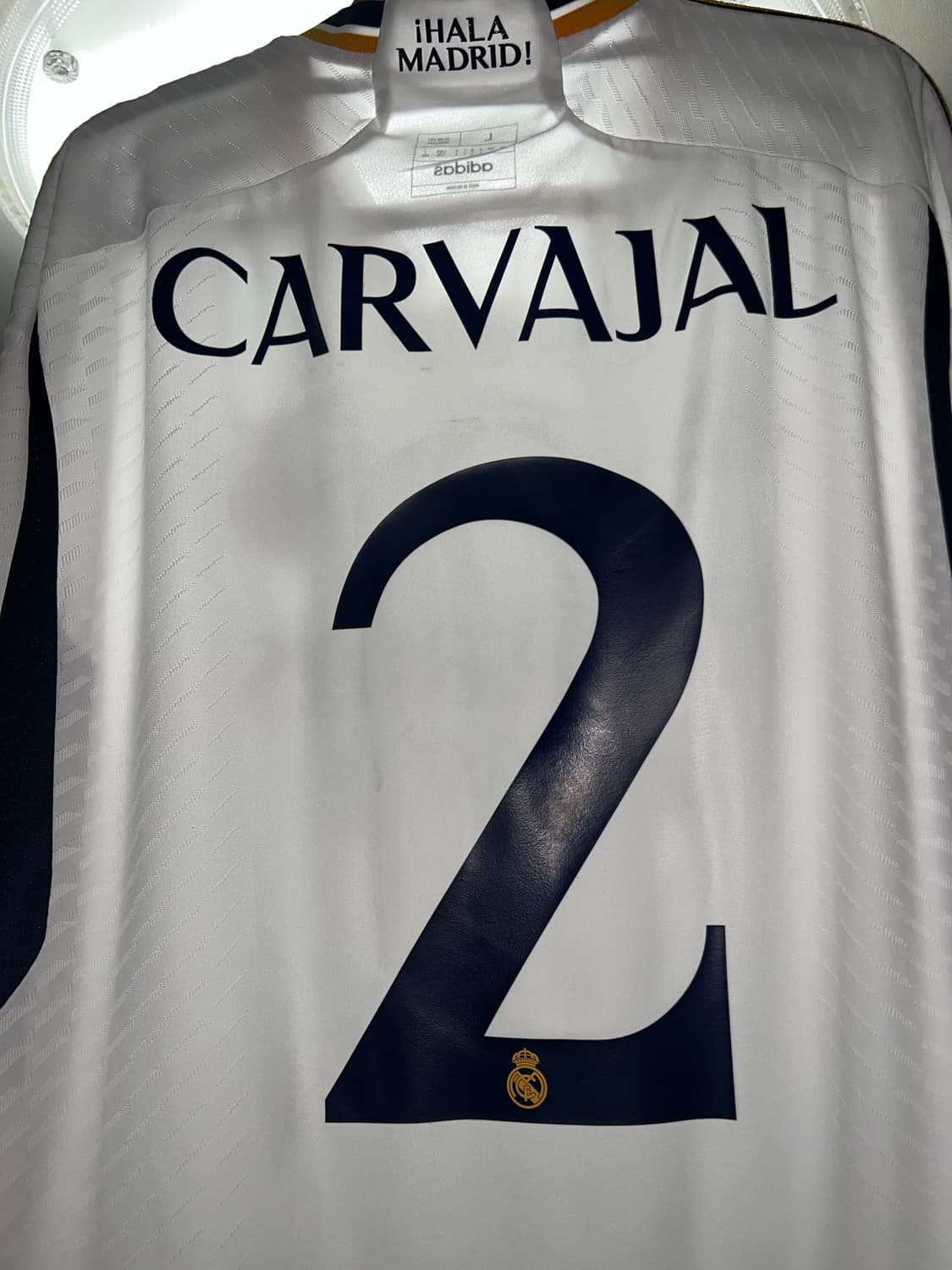 23-24 레알 마드리드 홈 어센틱 긴팔 카르바할 유니폼 상품이미지5