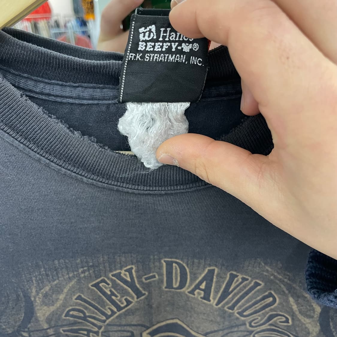 할리데이비슨 00s 플레임 불꽃 이글 하드 페이딩 빈티지 반팔 티셔츠 상품이미지10