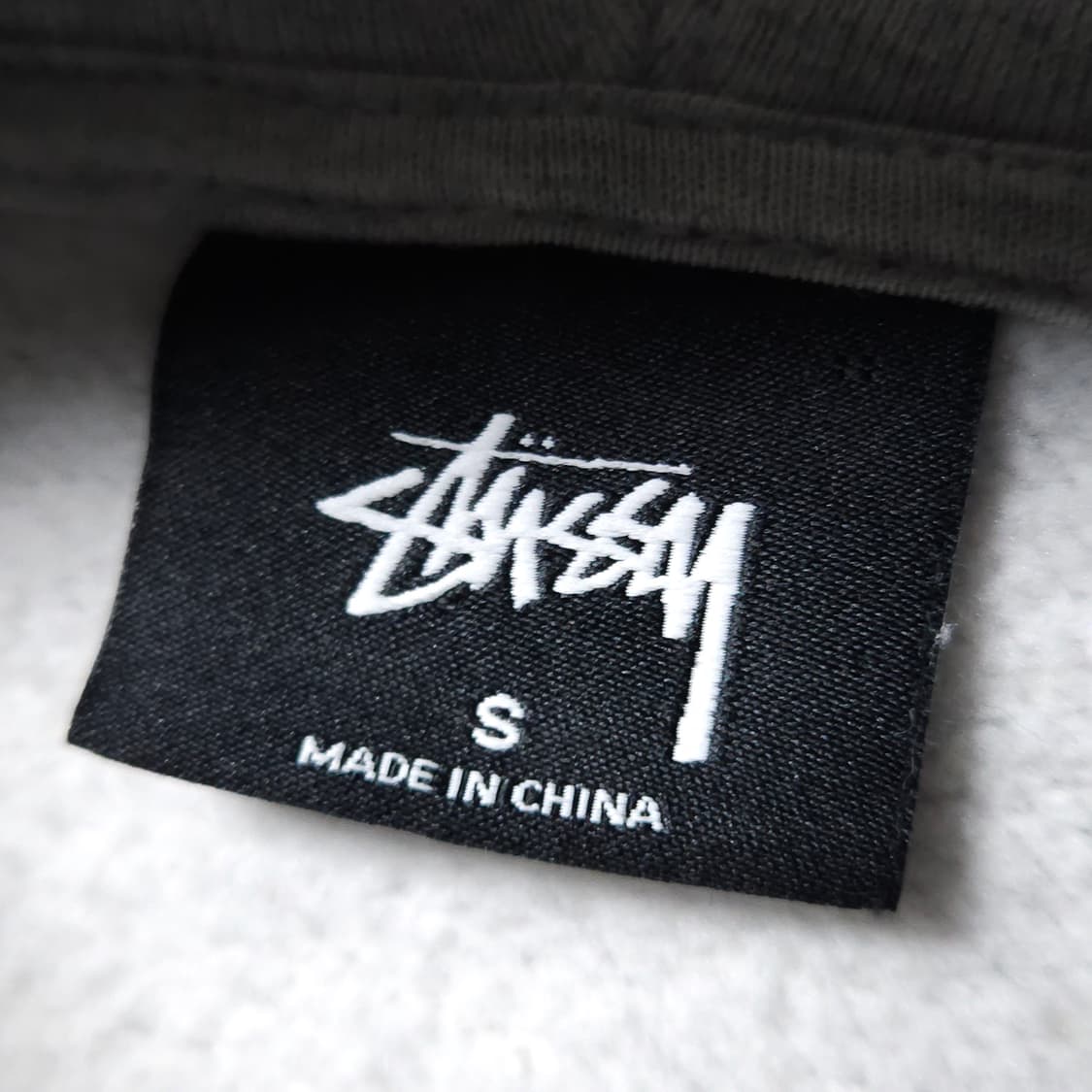 S ) 스투시 기본 빅 로고 후드티 그레이 상품이미지4