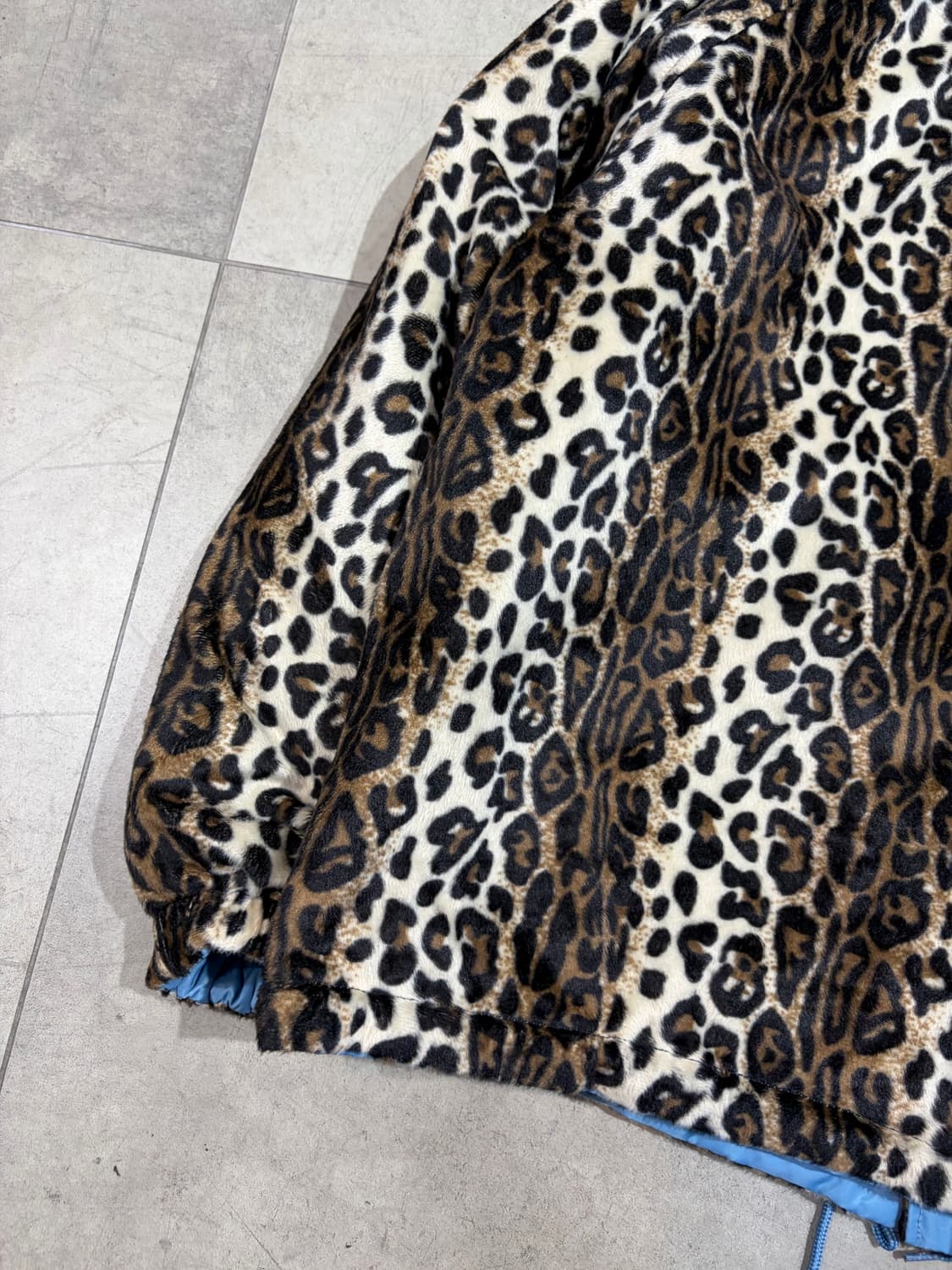 X-girl 양면 리버시블 호피 갸루 코치자켓 상품이미지5