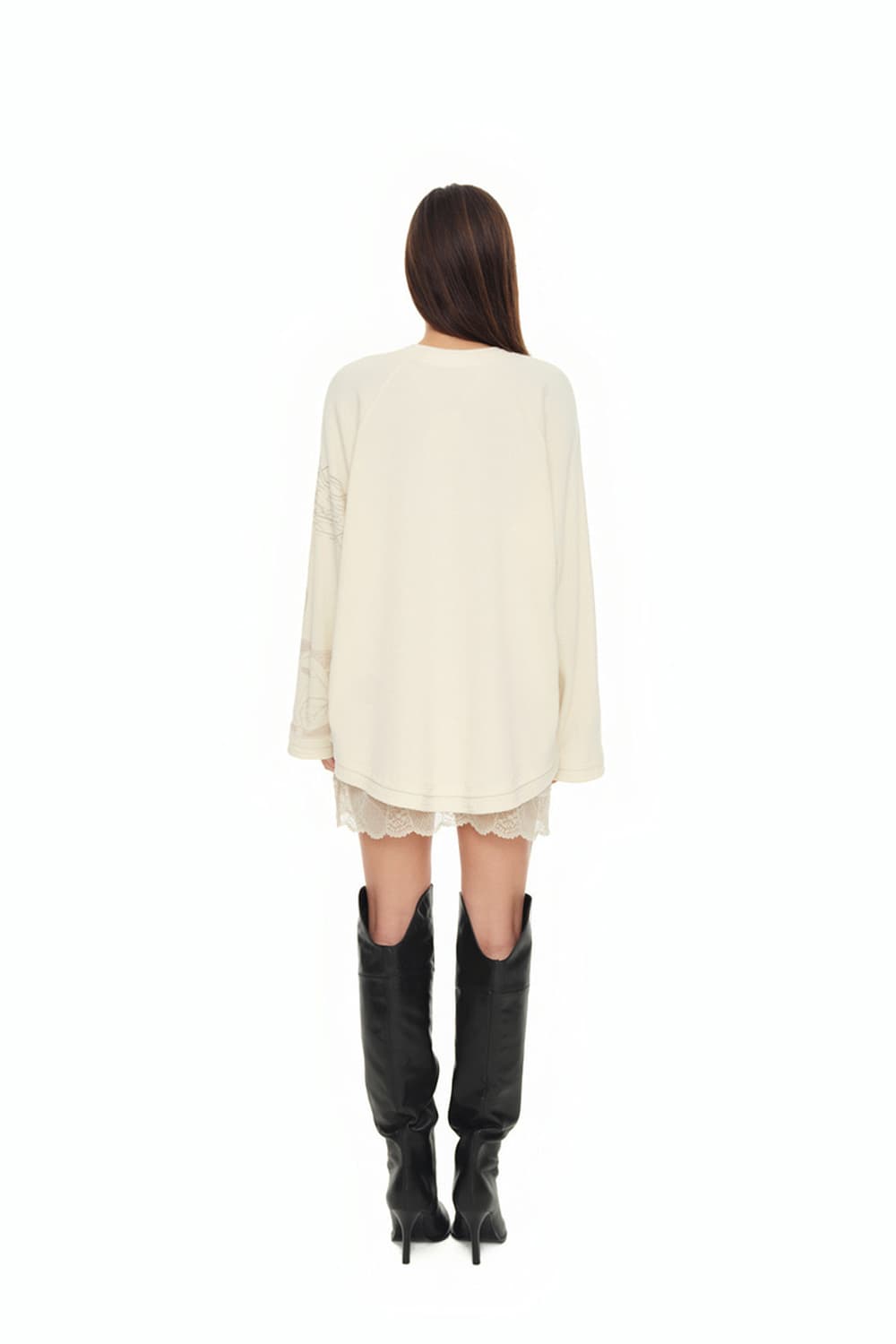 ORNAMENT WAFFLE OVERSIZED LONG SLEEVE T- 상품이미지2