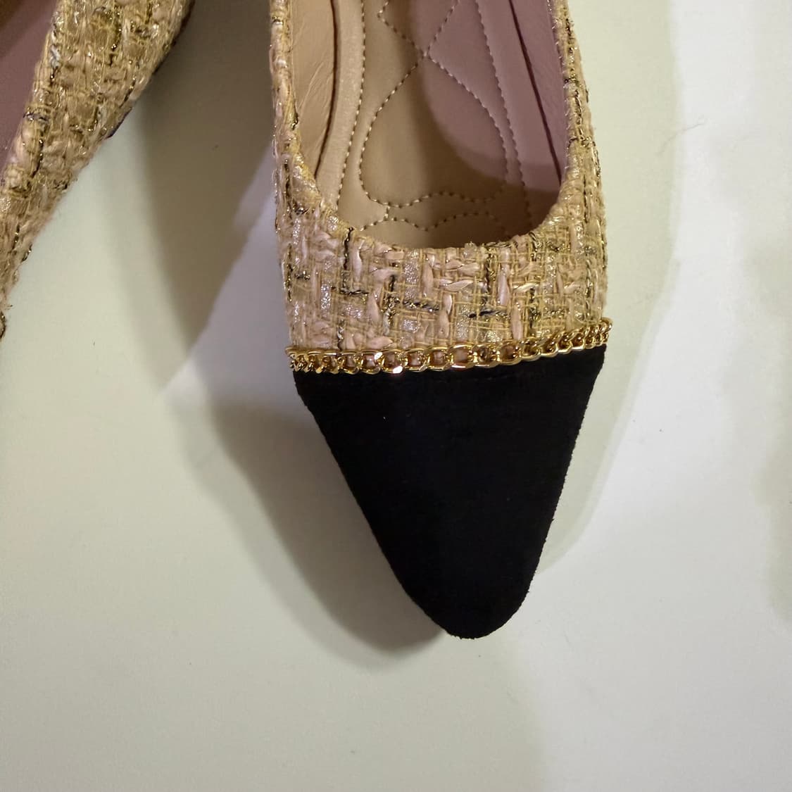 새상품 여자 트위드 플랫슈즈 240 상품이미지3