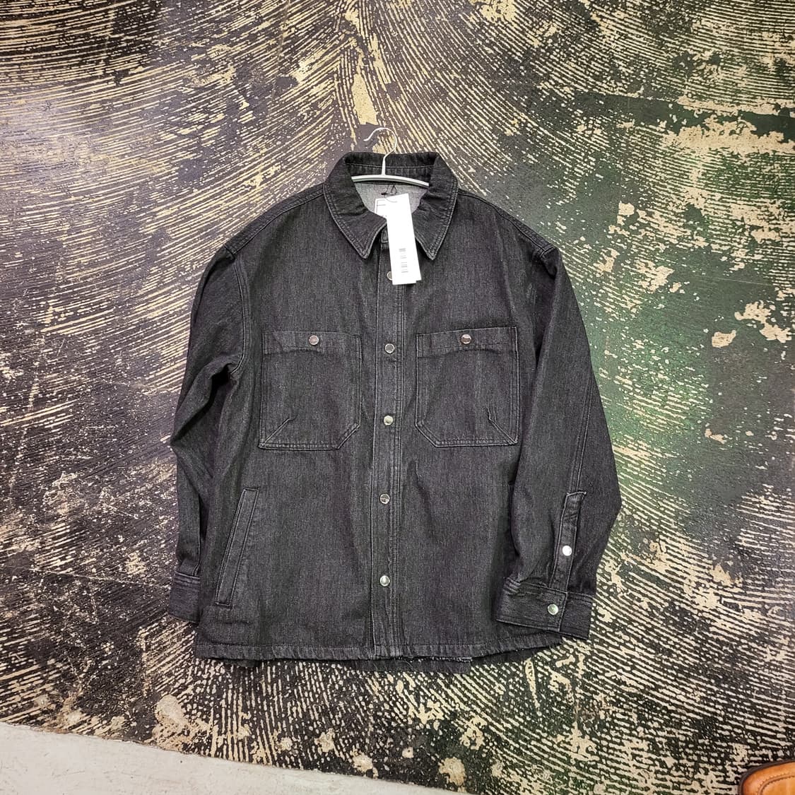 ZENSAI 데님 셔츠 자켓 (L) 상품이미지7