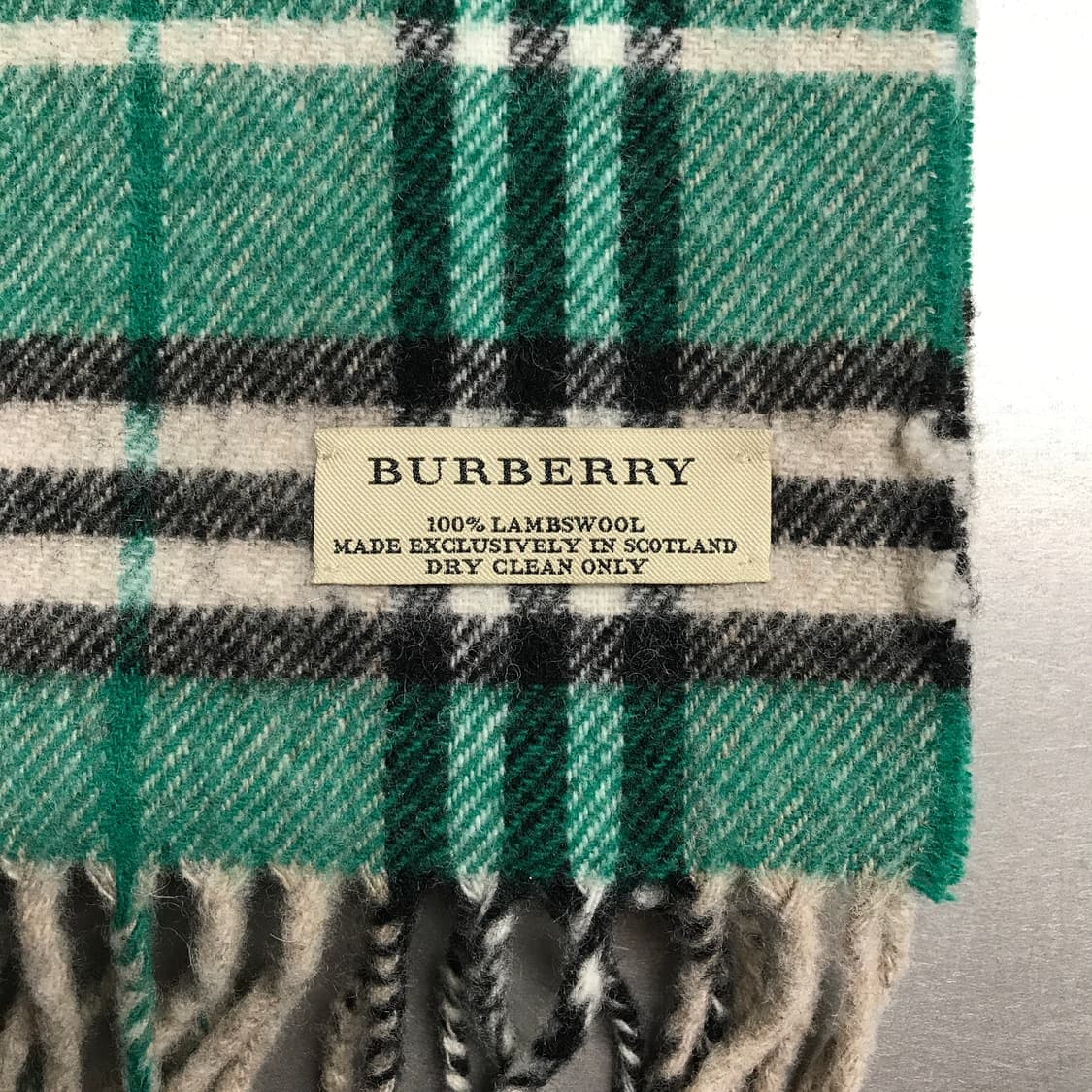 버버리 정품 램스울 머플러 그린 상품이미지3