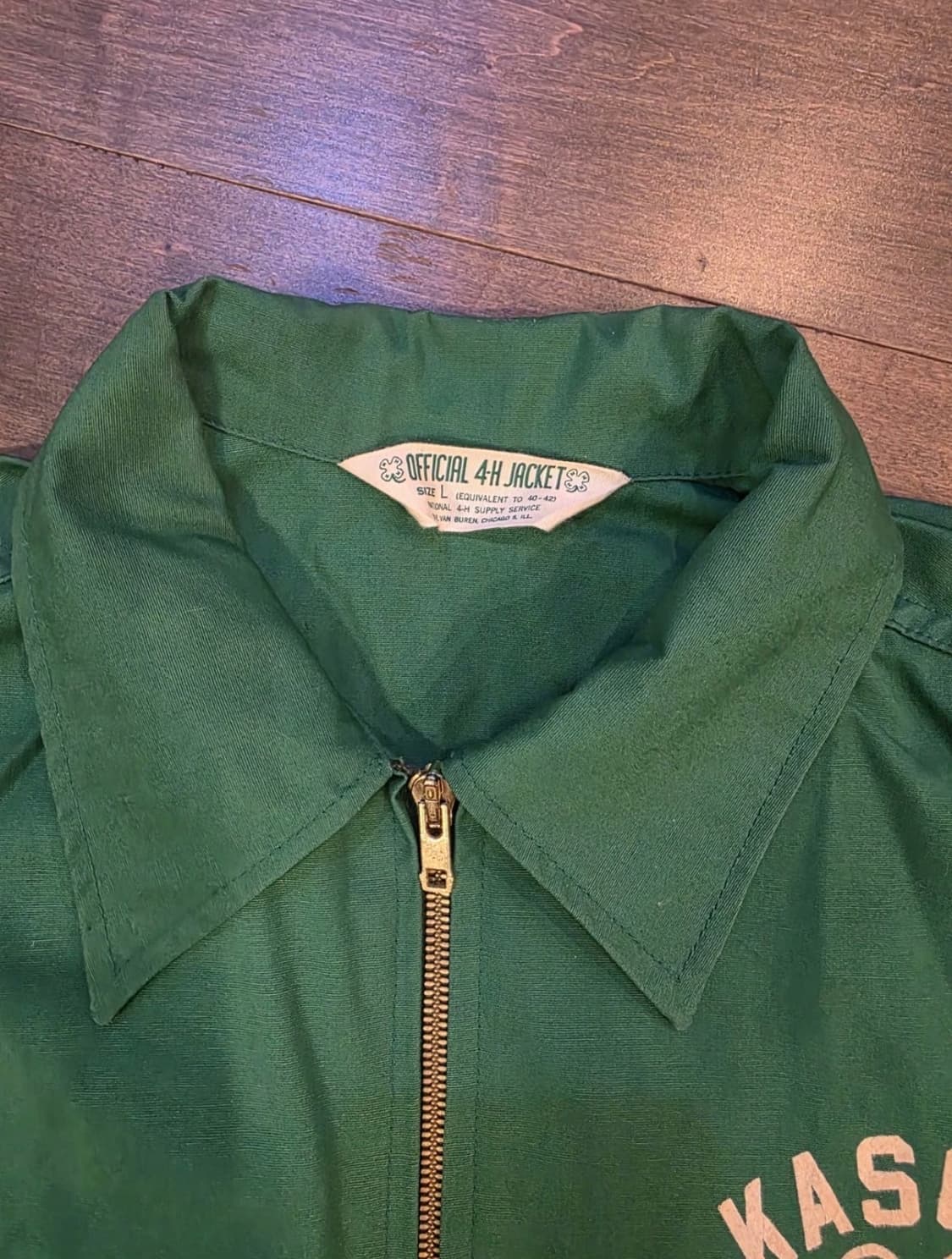 rare 60s 네잎클로버 블루종 헤링턴 자켓 L   상품이미지3