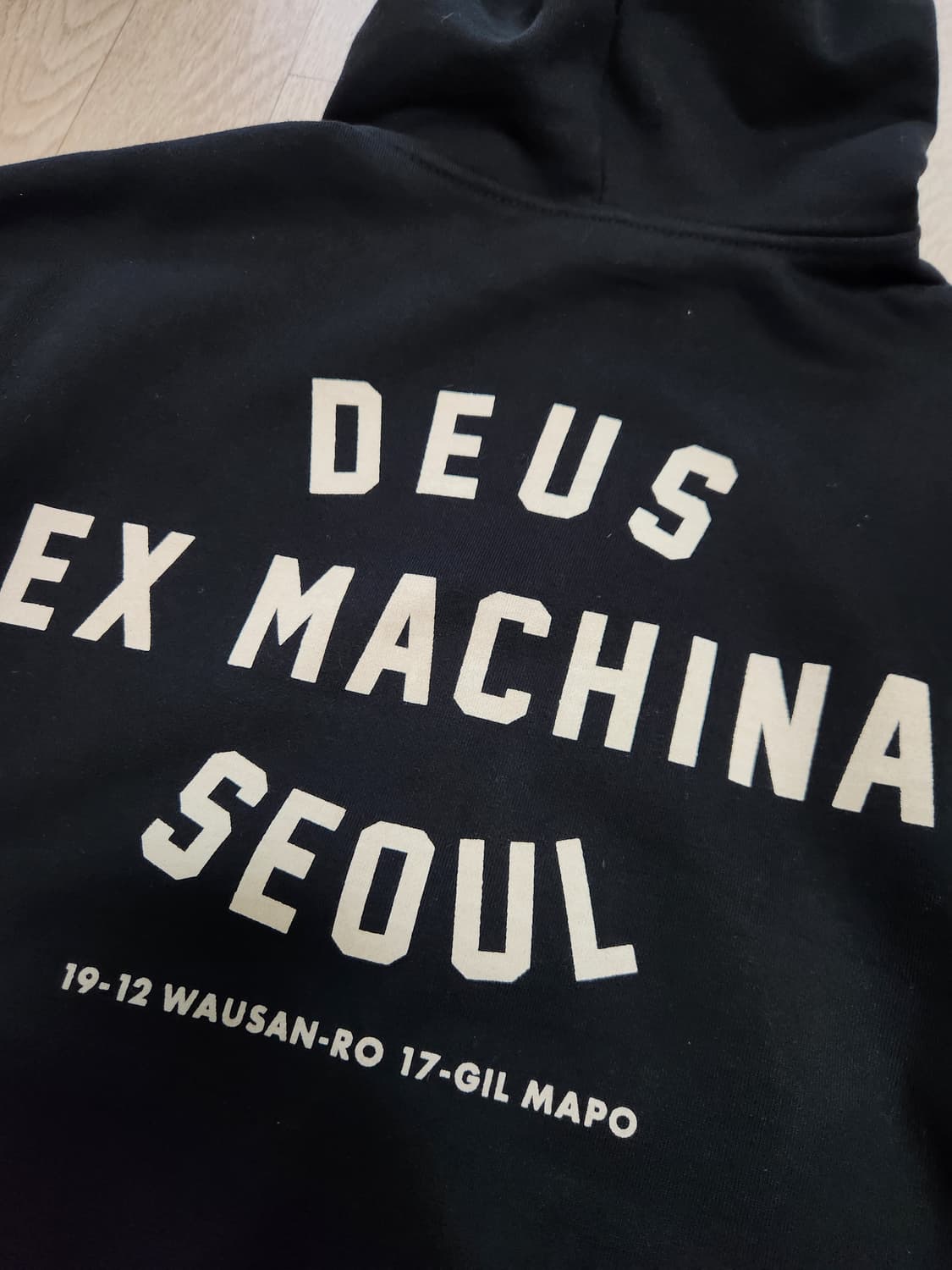 데우스 엑스 마키나 서울 컬리지 후드집업 블랙 xxl 상품이미지3