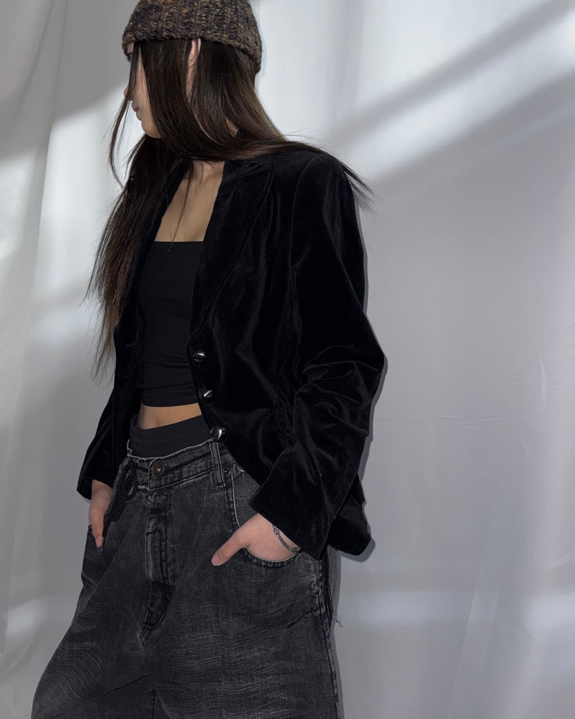 MOGA 벨벳 블레이저  상품이미지4