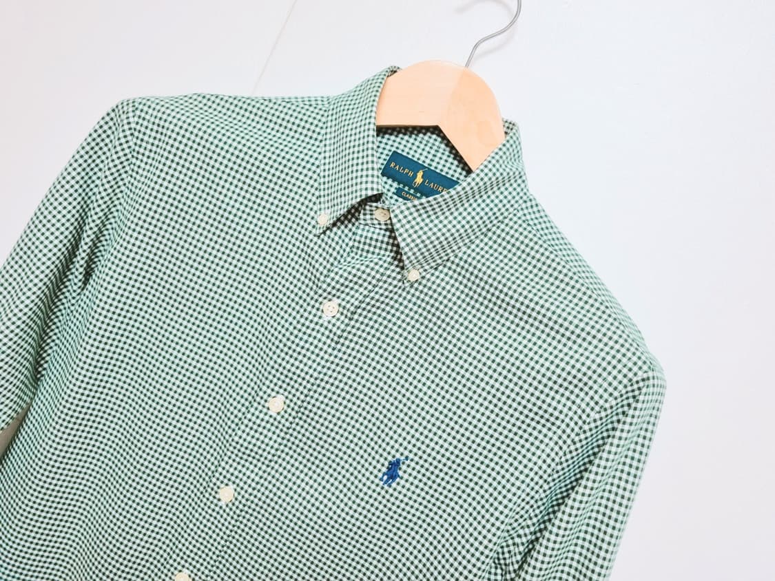 남성 폴로 랄프로렌 POLO 깅엄 긴팔 남방 셔츠 상품이미지1