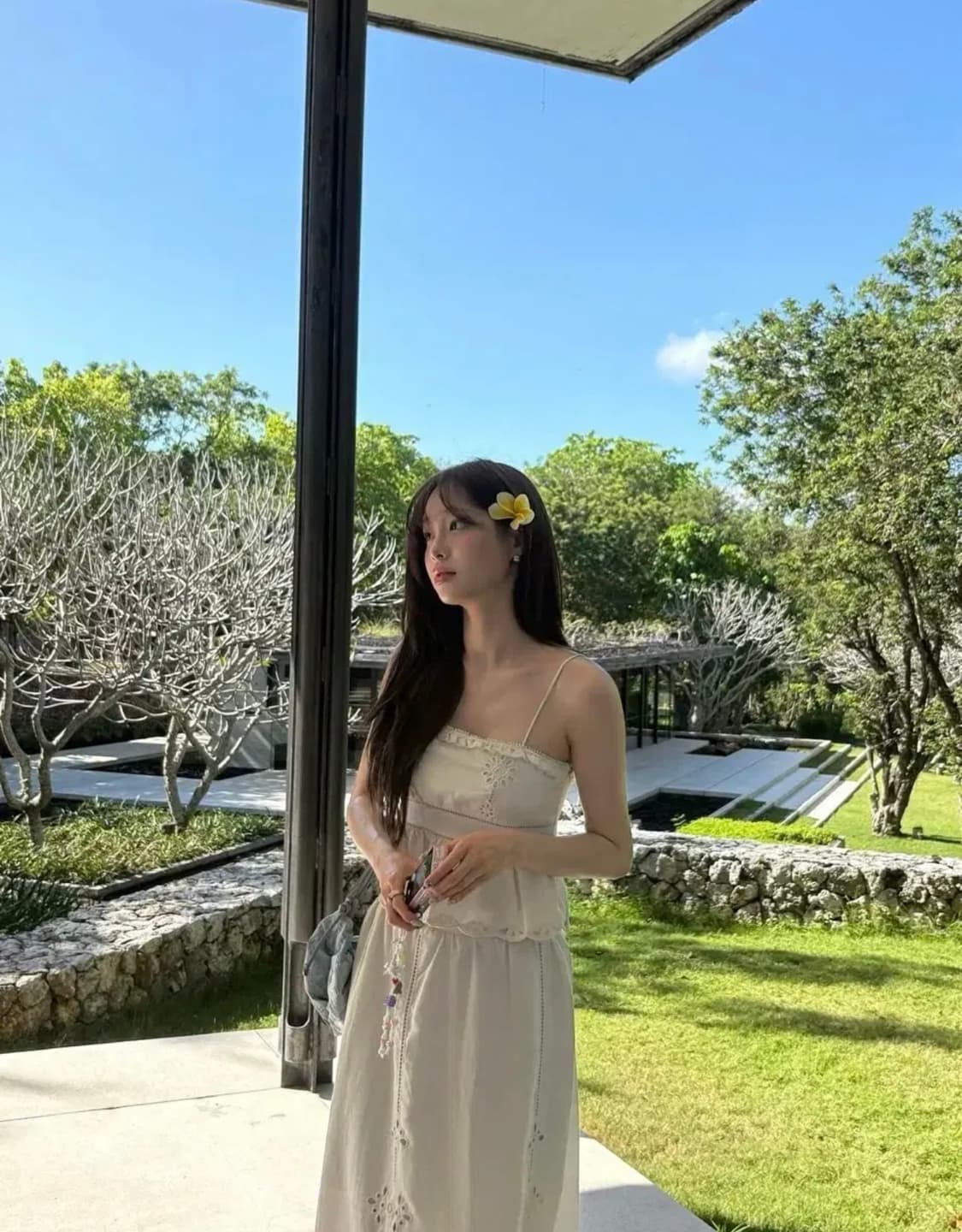 ZARA 츄 착용 자라 자수 펀칭 크롭 탑, 자라 자수 나시 상품이미지4