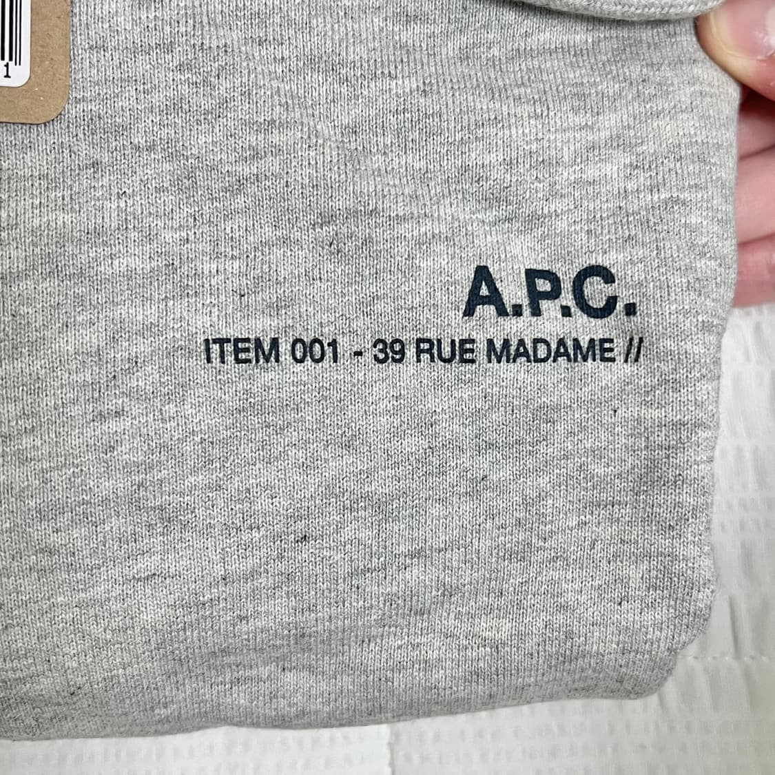 [새상품] A.P.C.(아페쎄) 후드티 그레이 M 상품이미지2