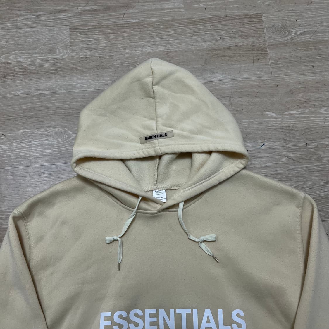 피어오브갓 여성 빅로고 기모 후드티 [파스텔 옐로우] 3XL/115 상품이미지2