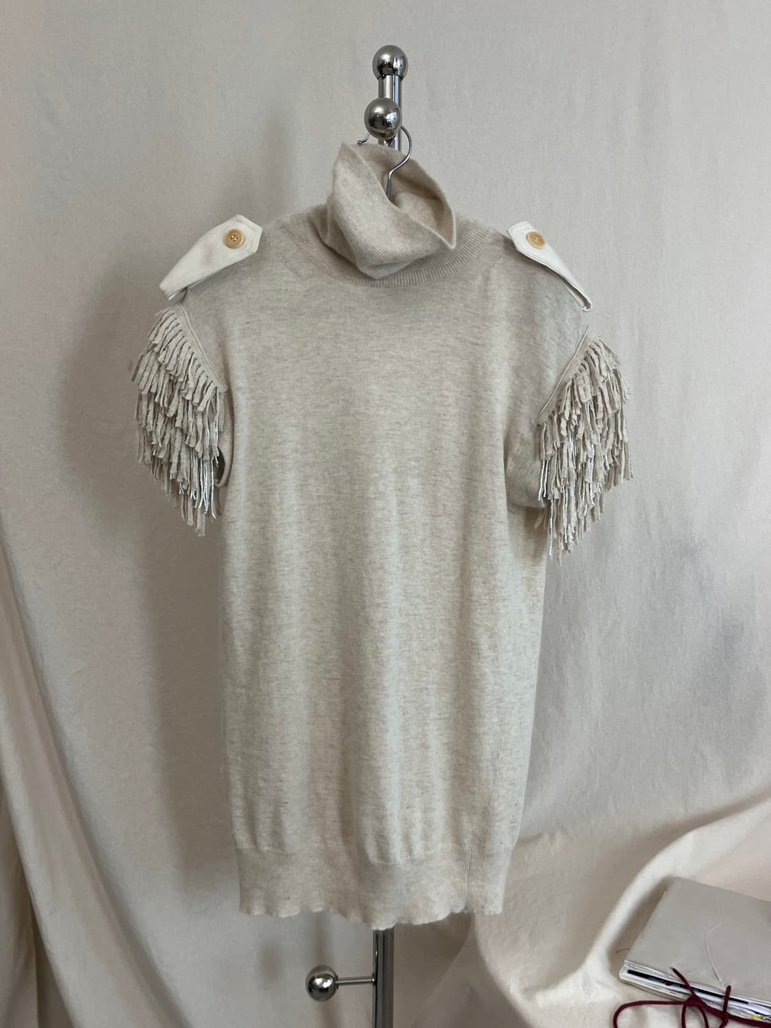 Sacai Fringe Turtle Neck Top 상품이미지3