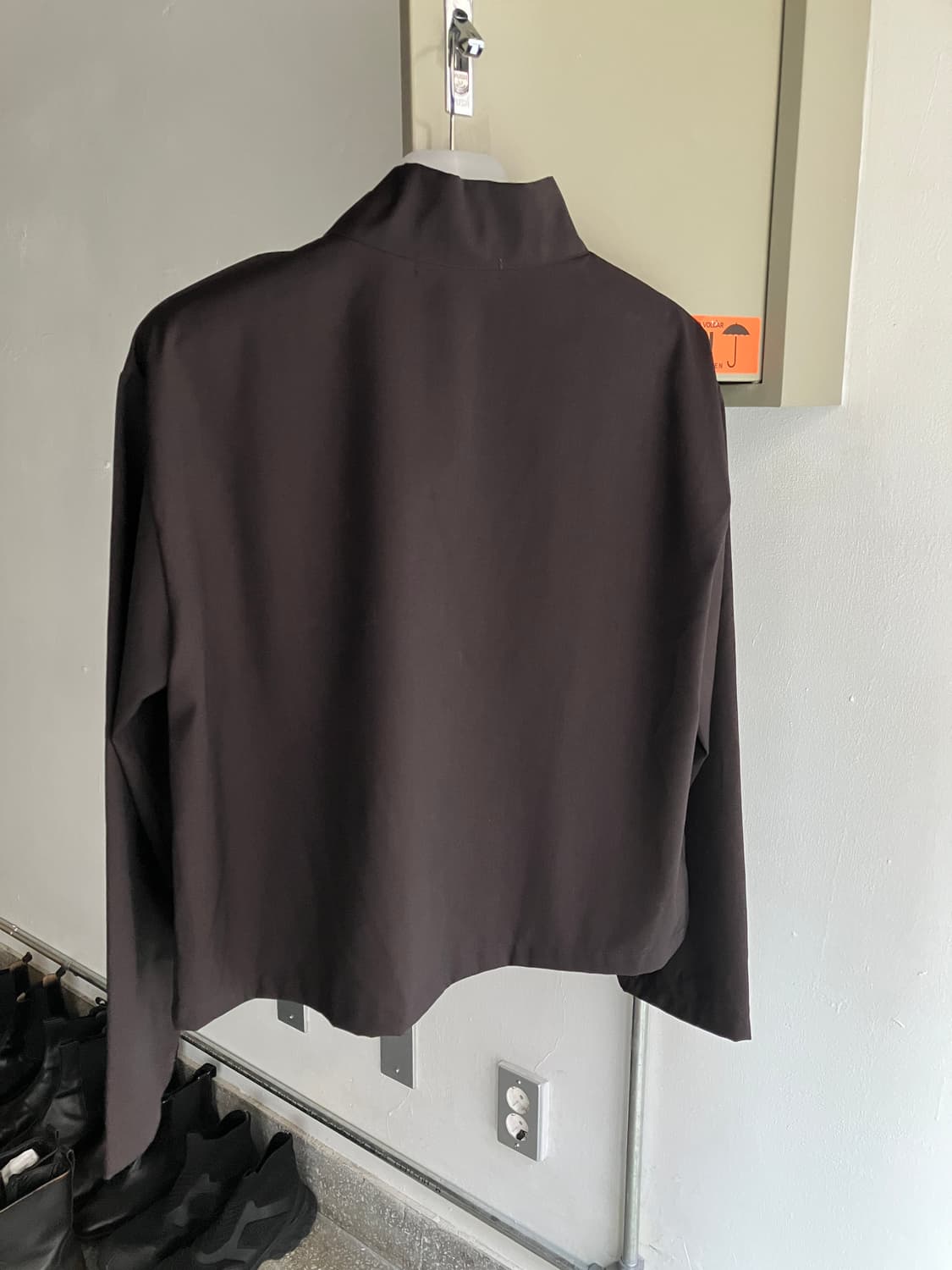 브라운 차이나카라 롱 슬리브 상품이미지2