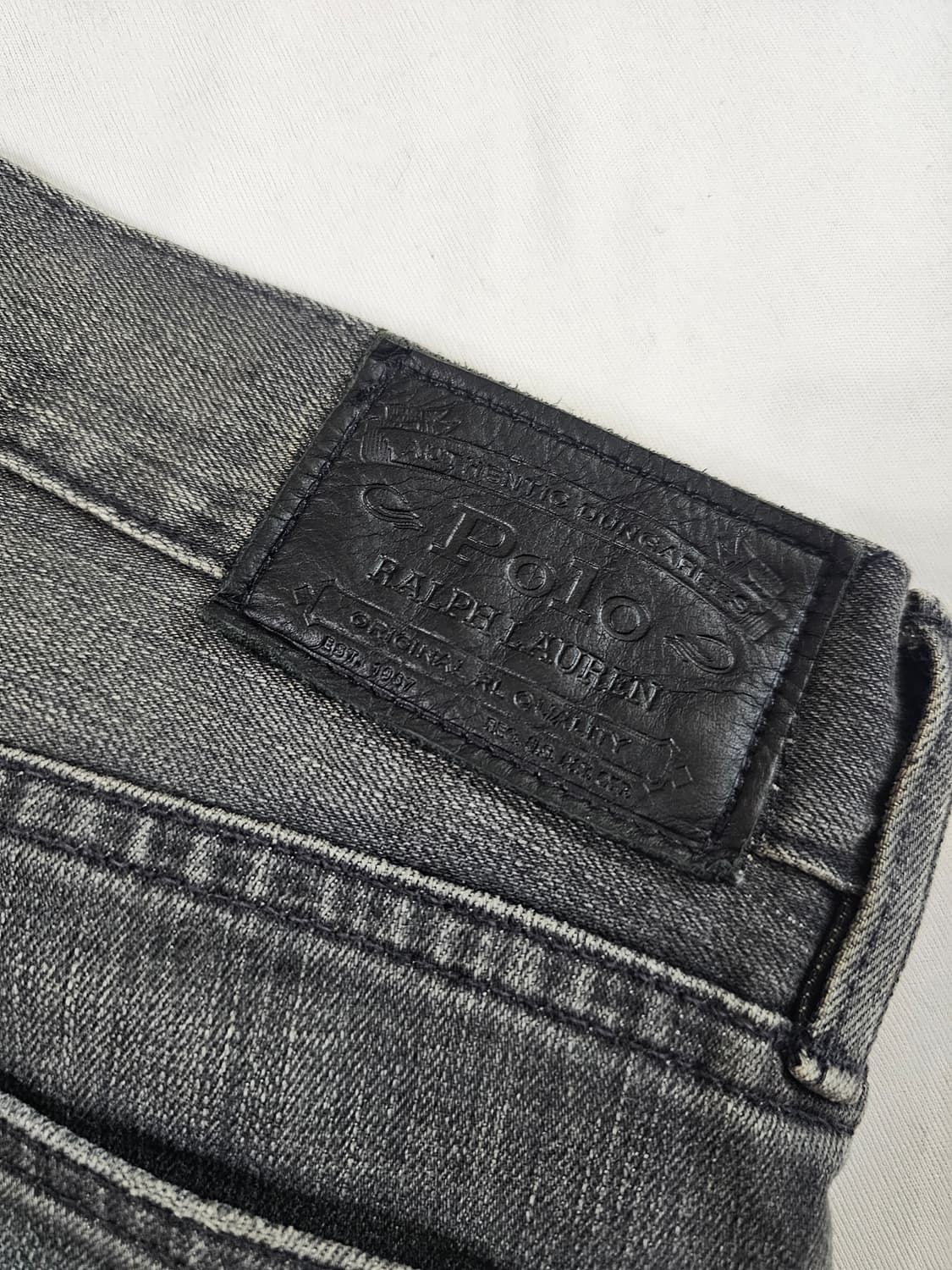[32] 폴로 랄프로렌 흑청 블랙 워싱 데님 진 팬츠 청바지 상품이미지6