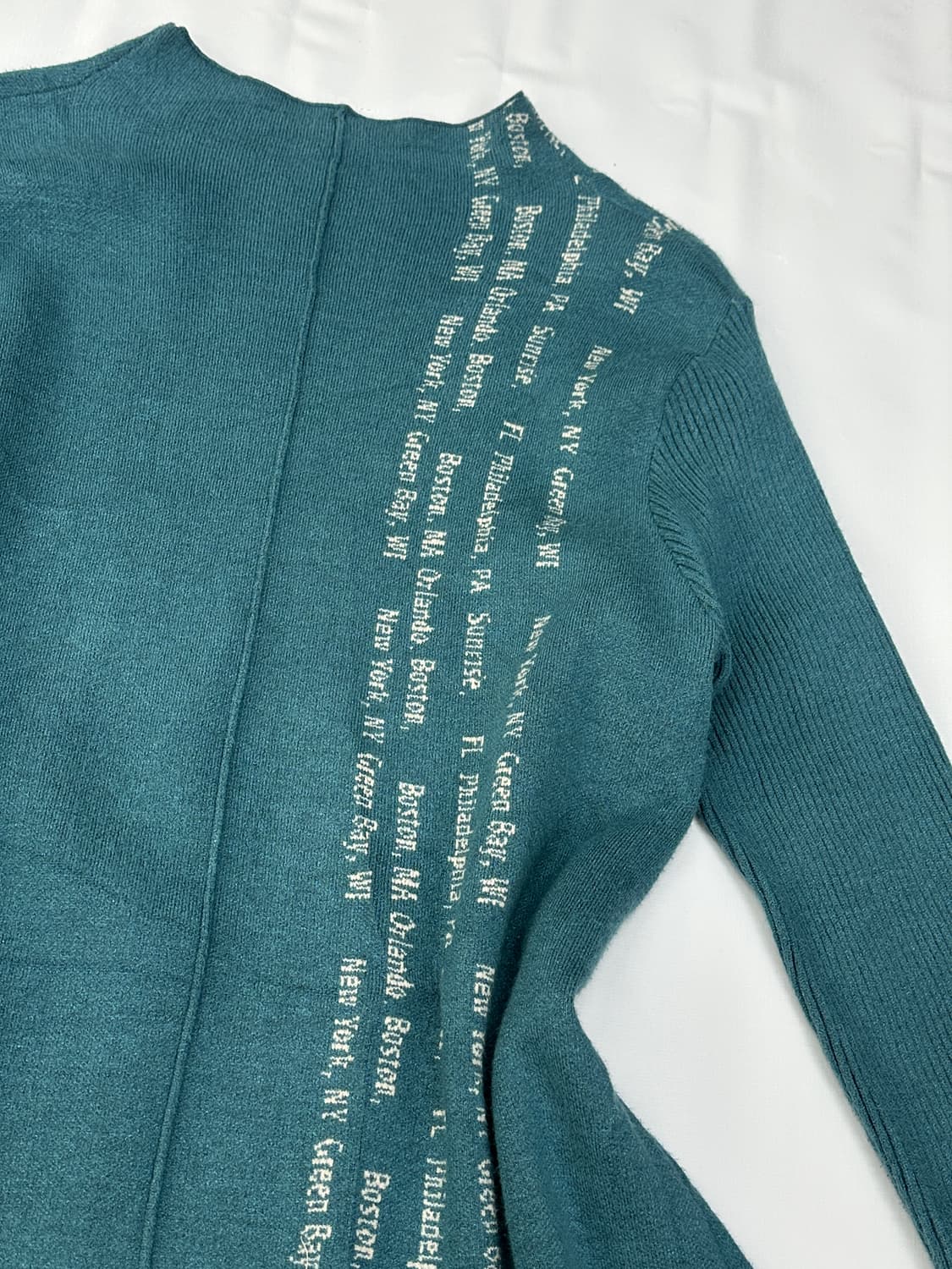 🌵민트맛 니트 레터링 원피스 🌵 하구미 에스닉 히피 보헤미안 빈티지 상품이미지4