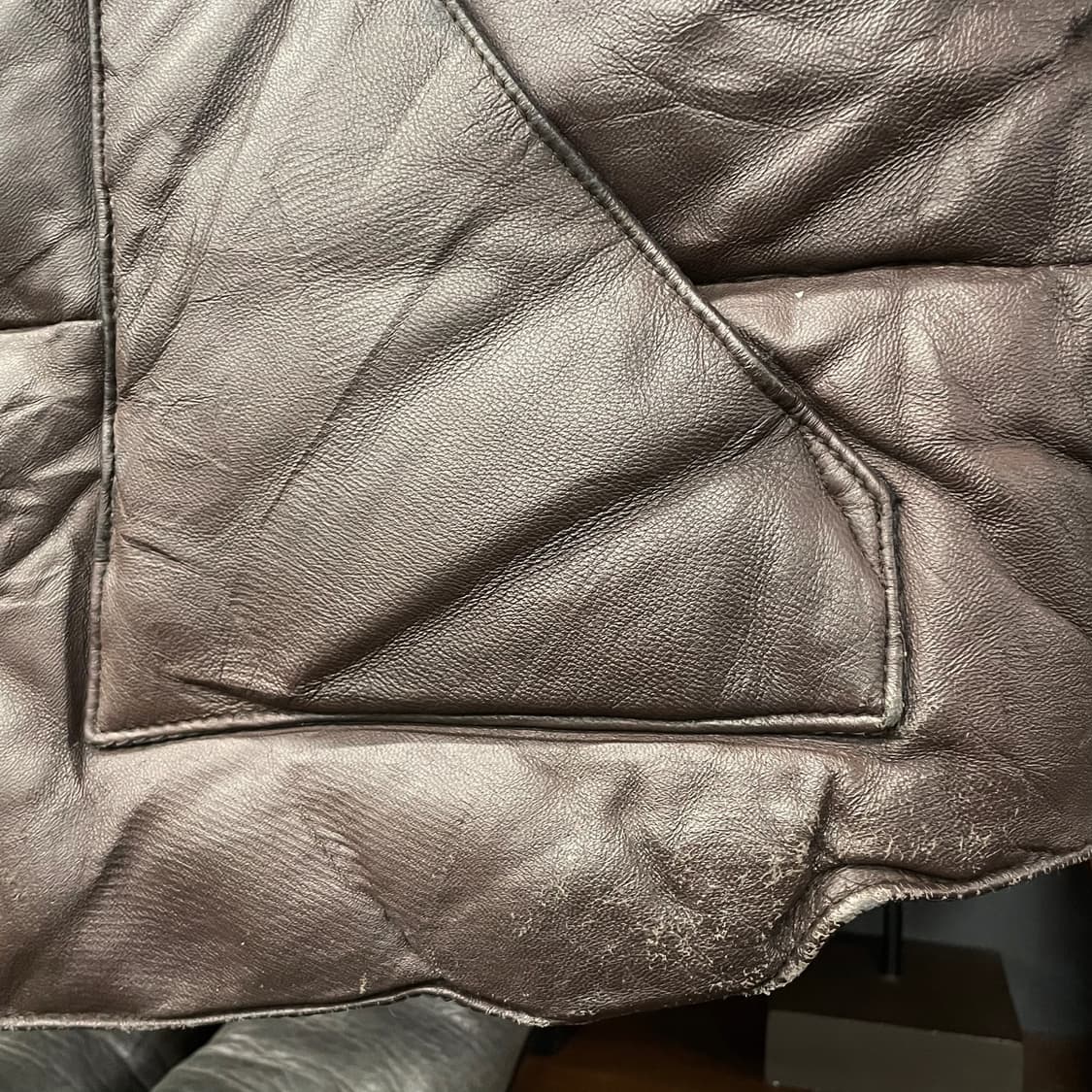 90s JPN 빈티지 시어링 카라 양가죽 펄스냅 웨스턴 다운베스트 N55 상품이미지5