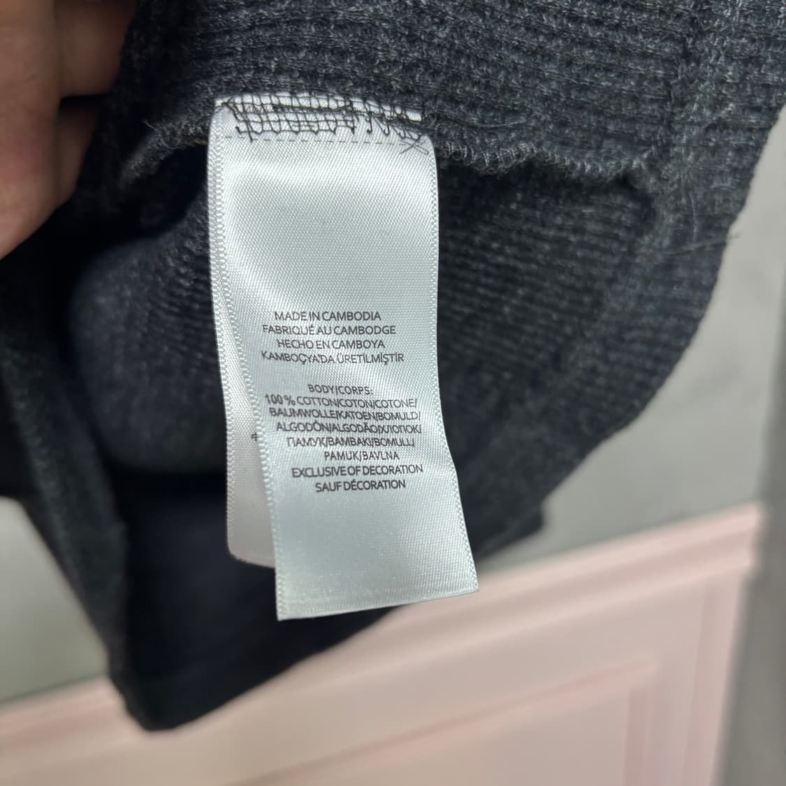 폴로 랄프로렌 신형 와플 니트 헤더블랙 새상품 상품이미지3