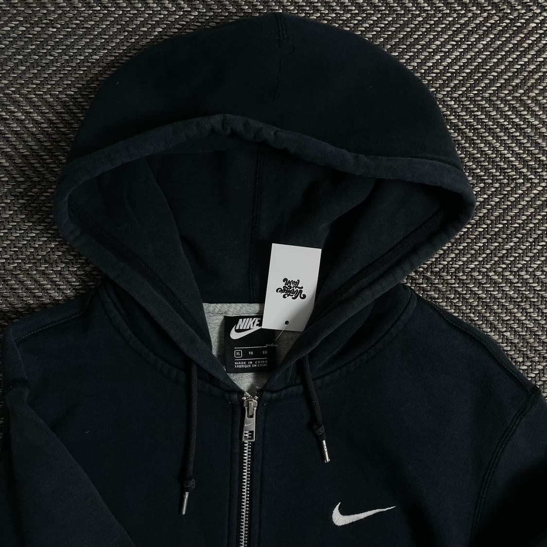 나이키 스우시로고 블랙 미니멀 후드집업 y 3191 상품이미지5