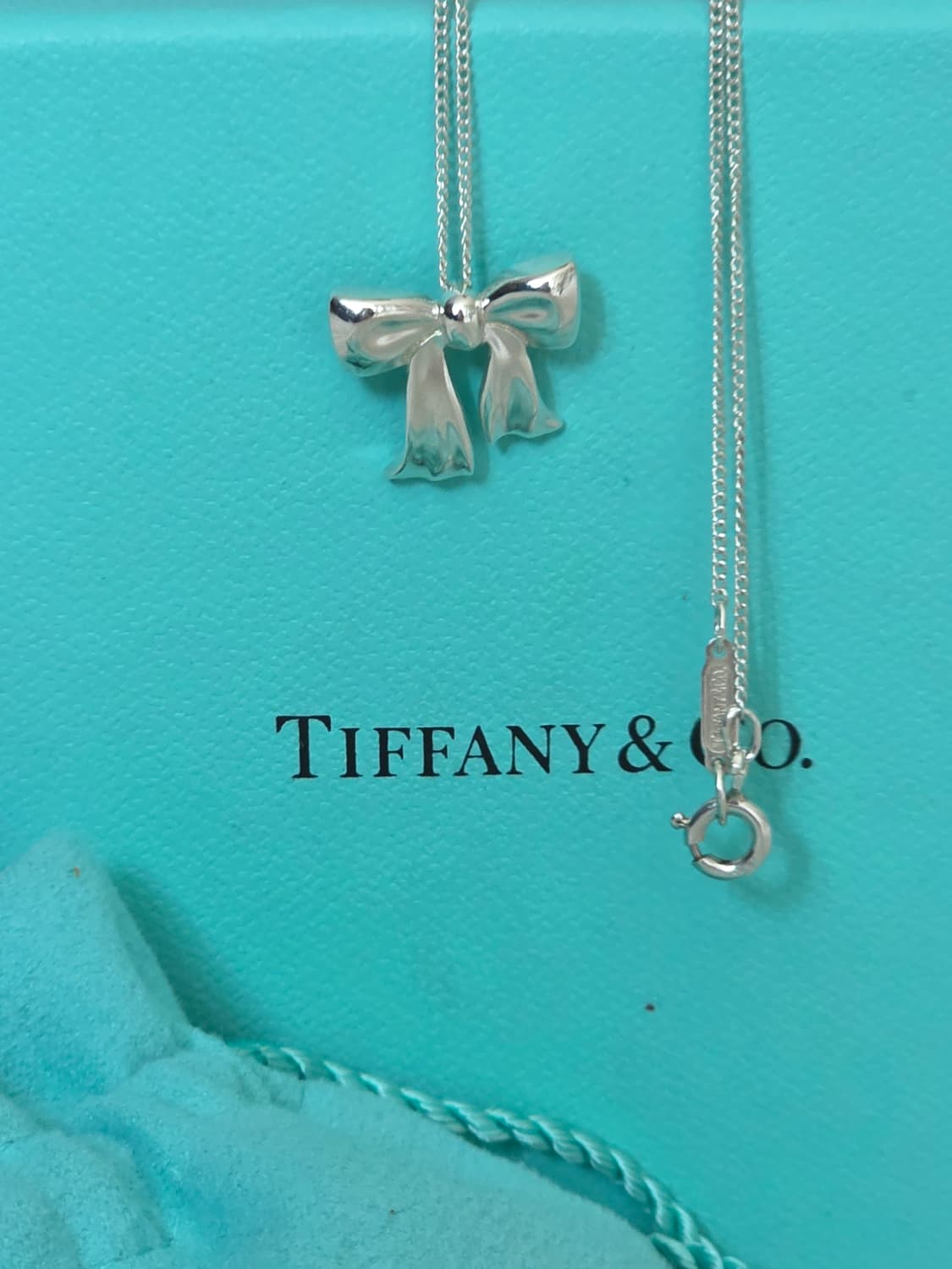 티파니앤코 리본 펜던트 실버925 목걸이 상품이미지6