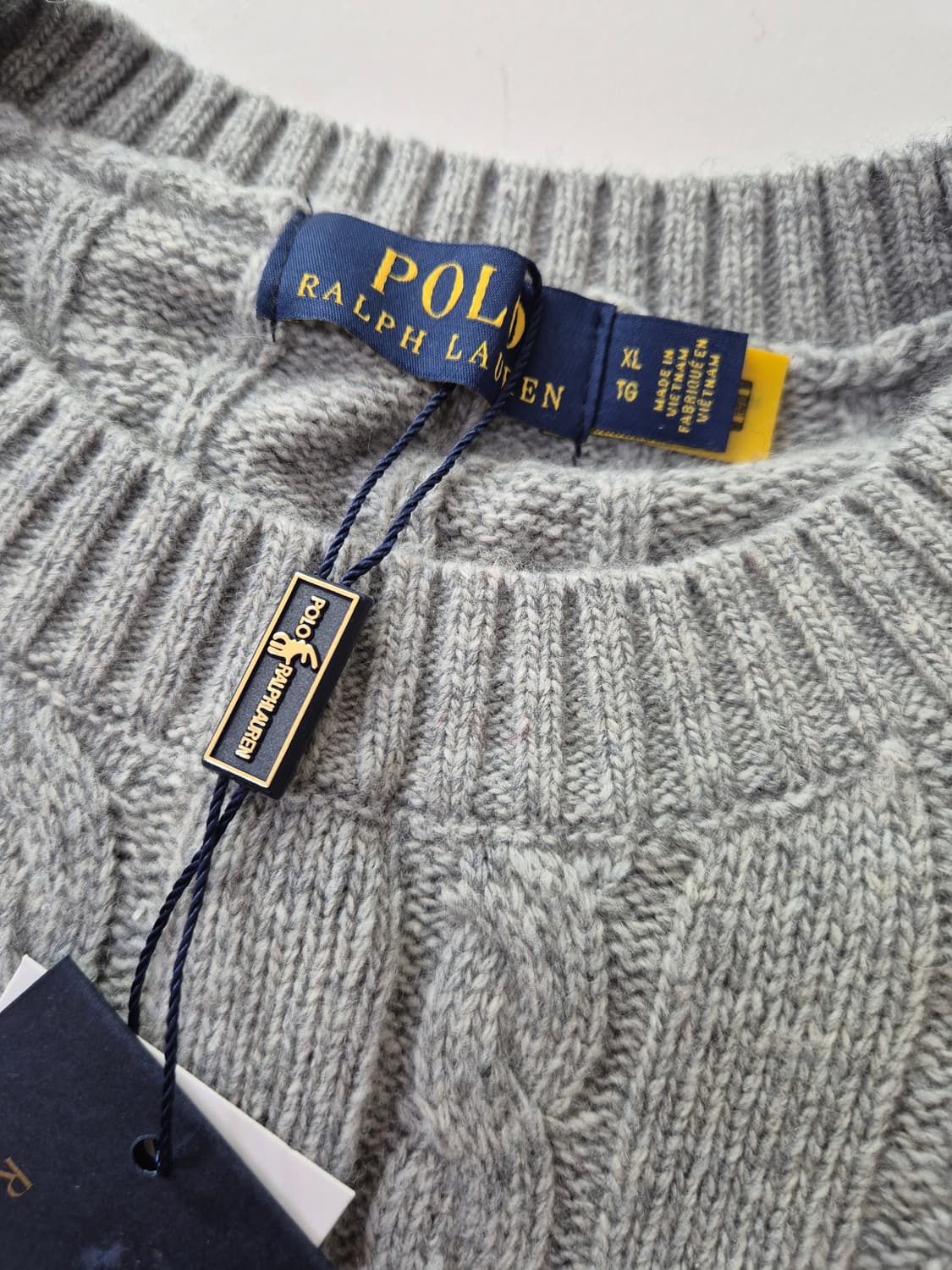 폴로 꽈배기 니트 검정,곤색,회색 (새상품) 상품이미지5