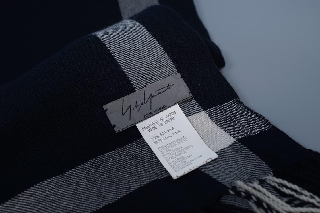 요지야마모토 뿌르 옴므 실크 머플러 상품이미지4