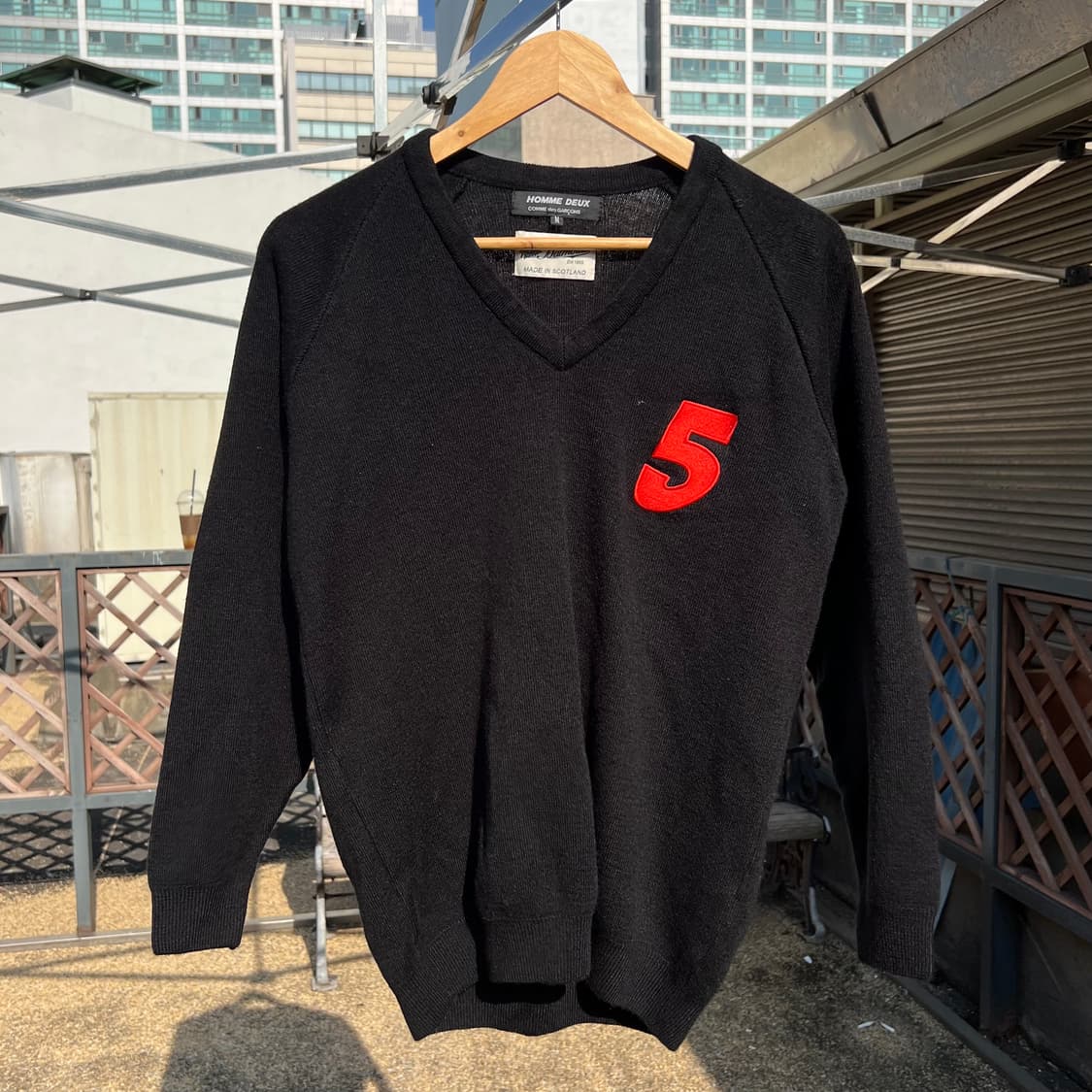 꼼데가르송 옴므 듀스 19SS Balmoral 아크릴 니트 상품이미지1