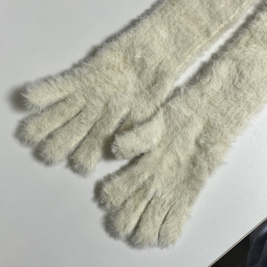 펀프롬펀 퍼지 니트 롱 장갑 상품이미지4