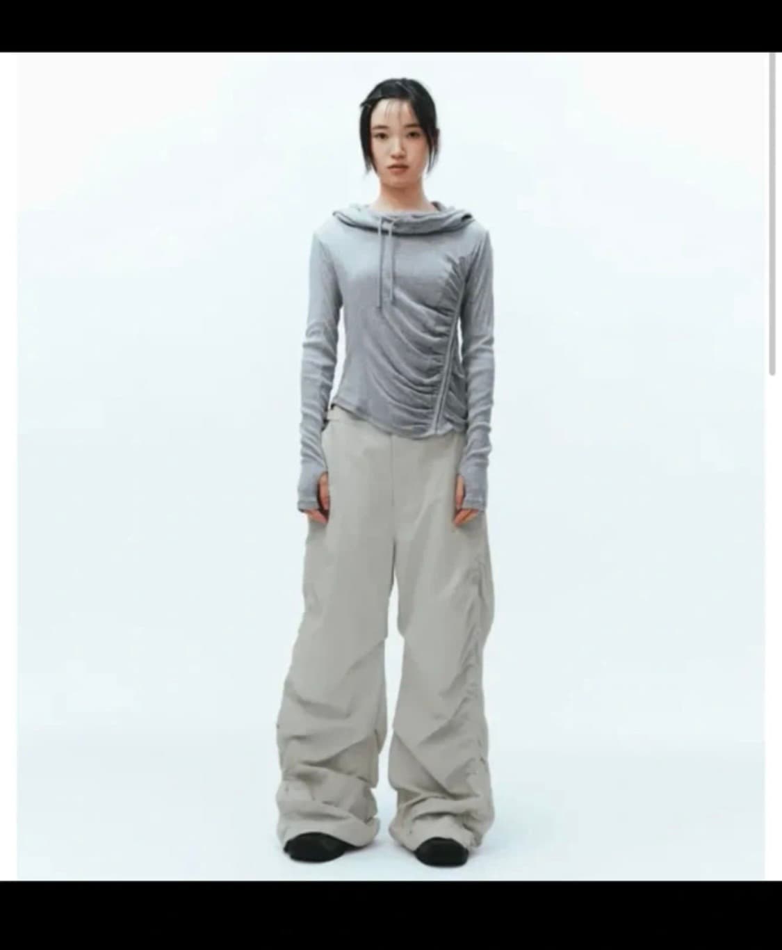 코이세이오 퍼커링 팬츠 아이보리 상품이미지1