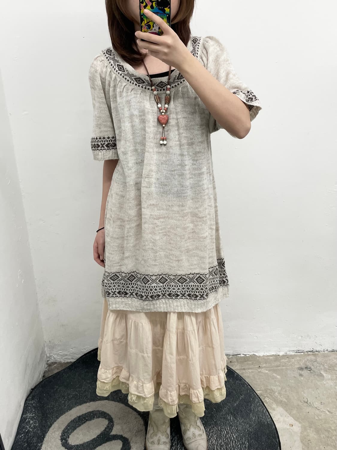 노르딕 모리 니트 원피스 상품이미지2