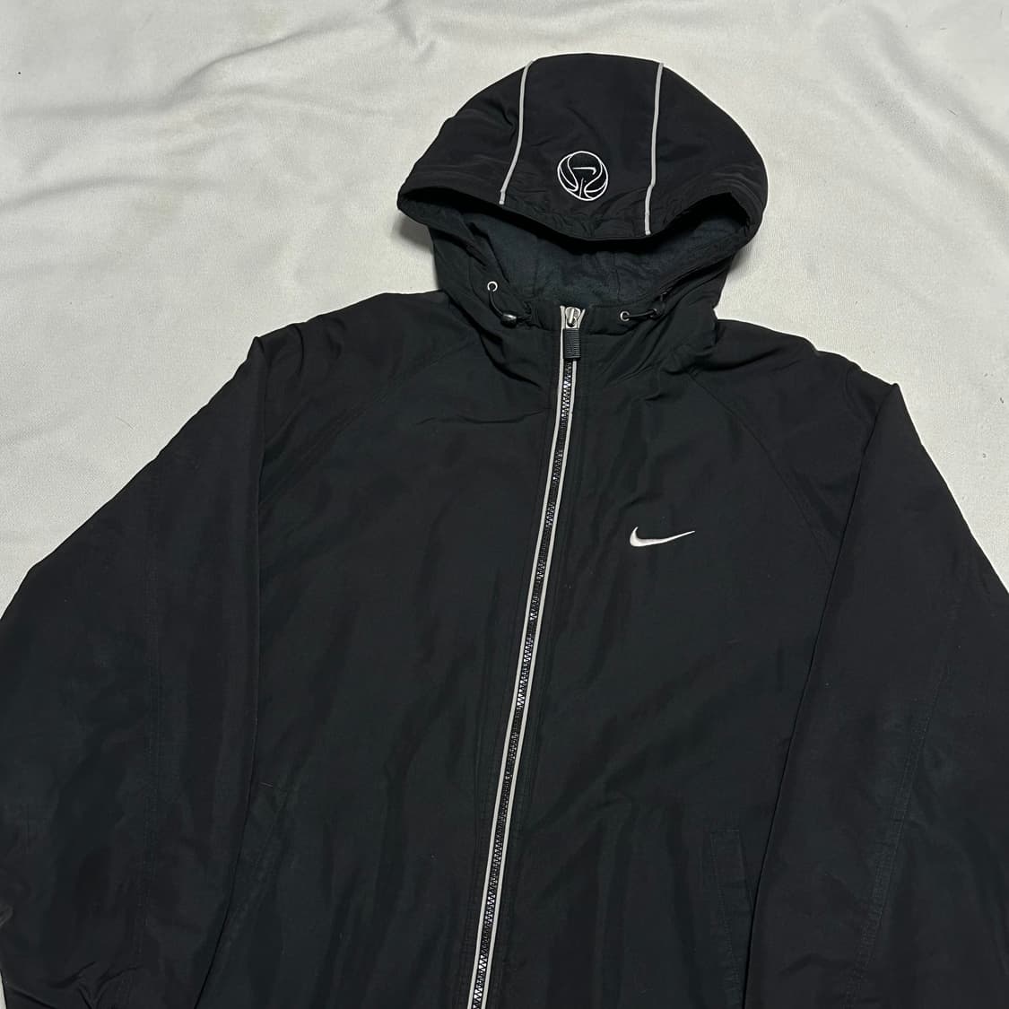 L 나이키 올드스쿨 블랙 후드 점퍼 상품이미지1