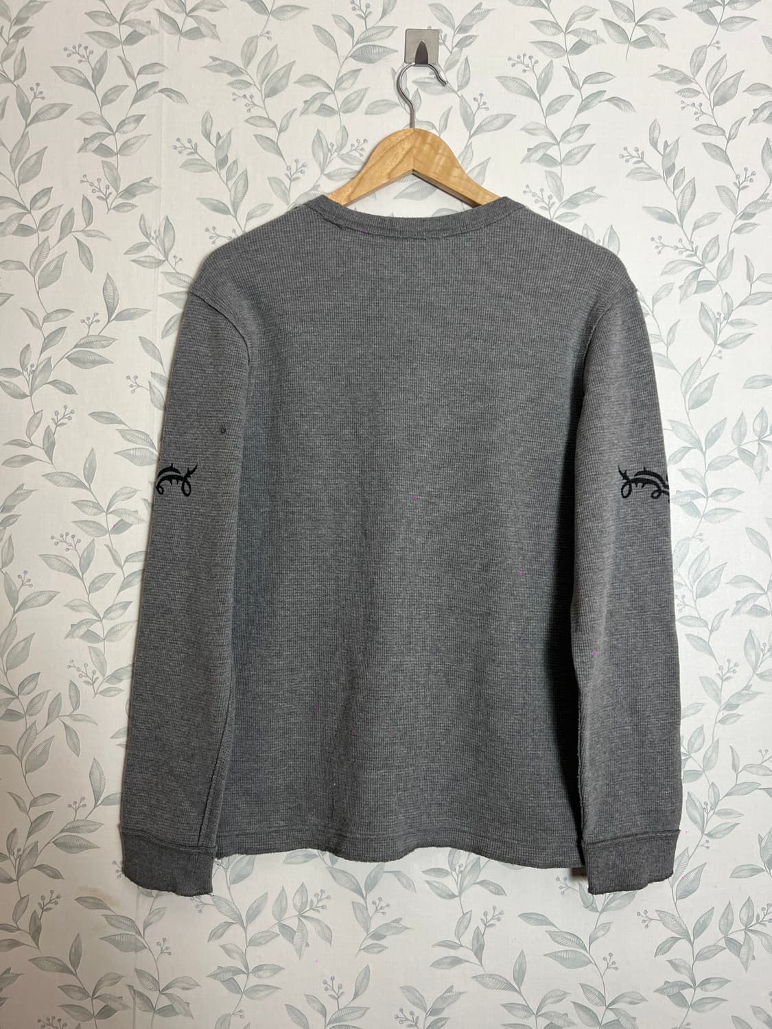 BUCKAROO 빈티지 와플 긴팔티 그레이 M 상품이미지3