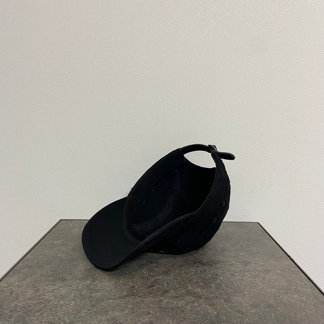 슈프림 박스로고 캠프캡 모자 레이저드 로고 워시드 블랙 상품이미지6