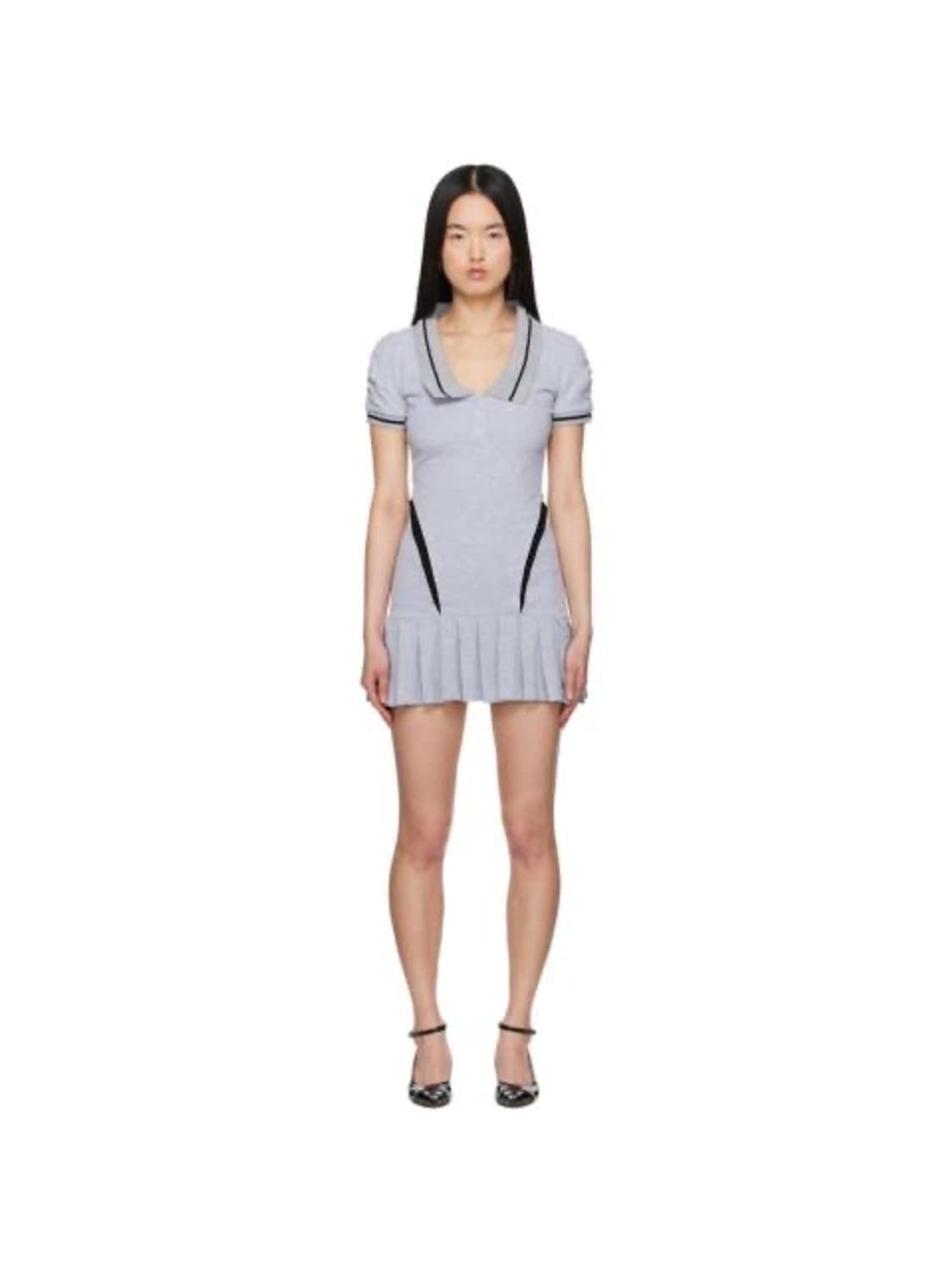 애슐리 윌리엄스 grey amelia dress 드레스 스커트 집업 상품이미지2