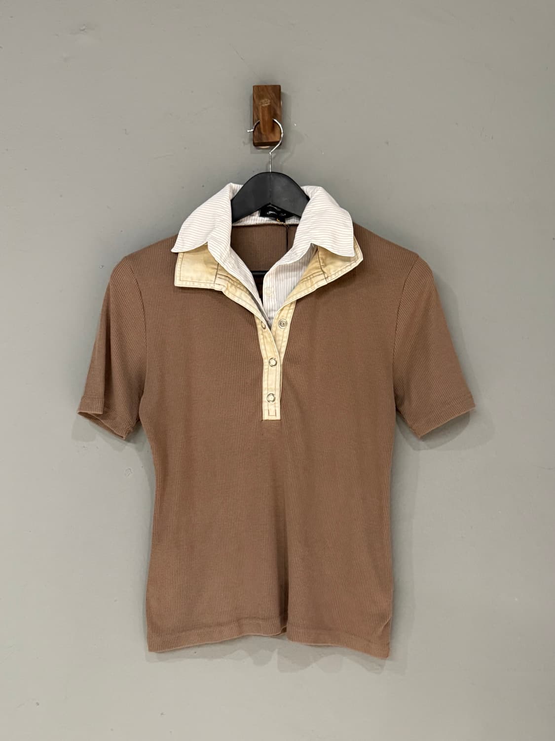 layered collar detail top  상품이미지3