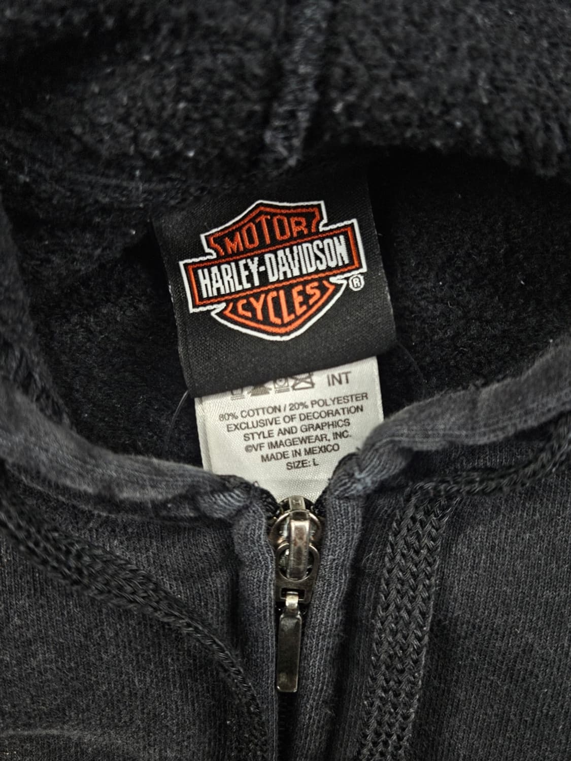 할리데이비슨 다잉워시드 커스텀 스웻 후드집업 ( L ) / 11455 상품이미지7