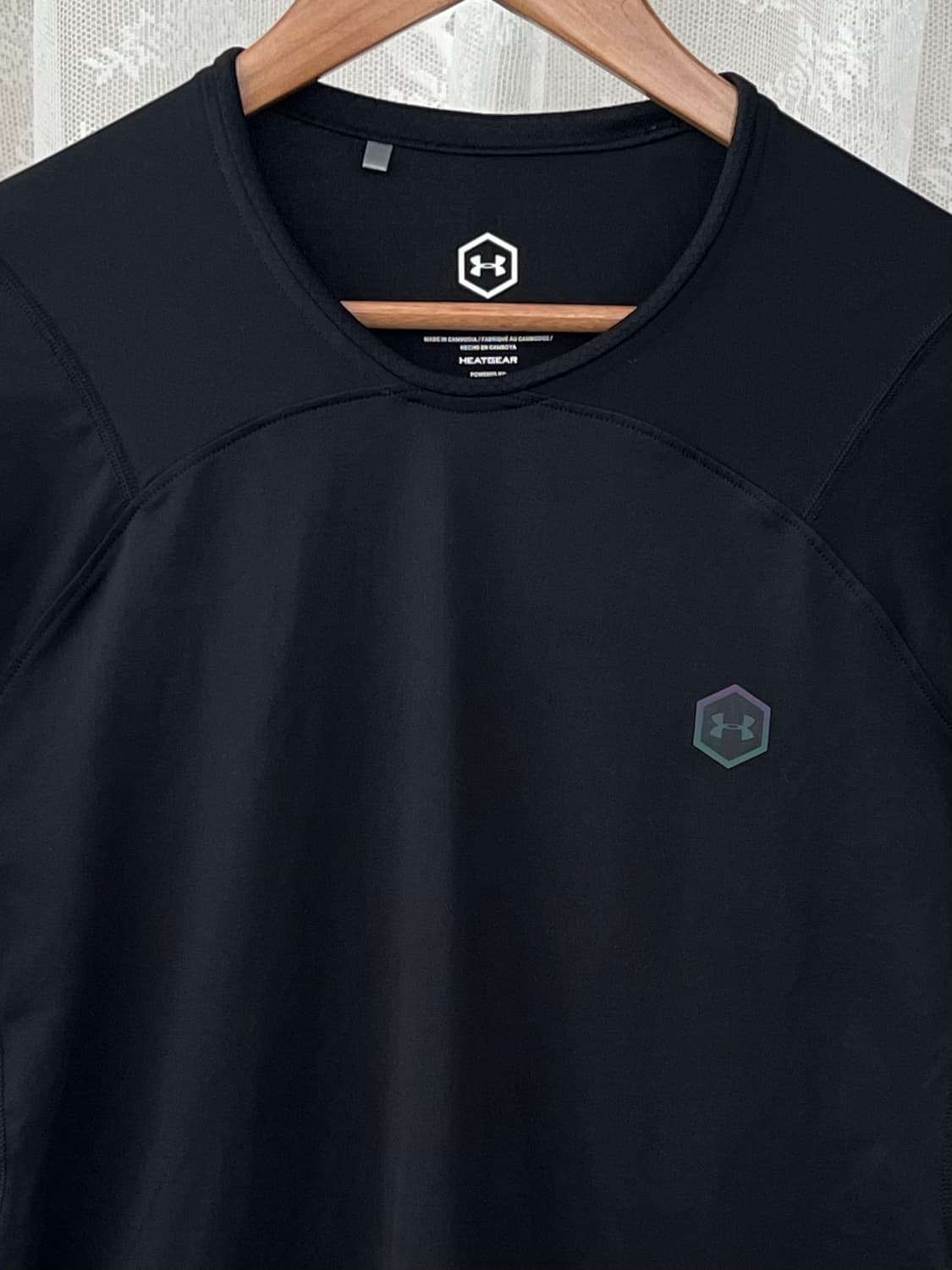 2XL) 언더아머 러쉬 히트기어 피티드 반팔 상품이미지3
