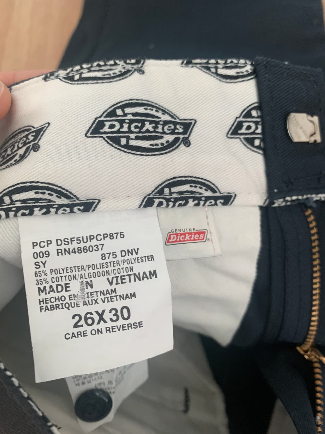 Dickies 디키즈 875 바지 26사이즈 네이비 상품이미지3