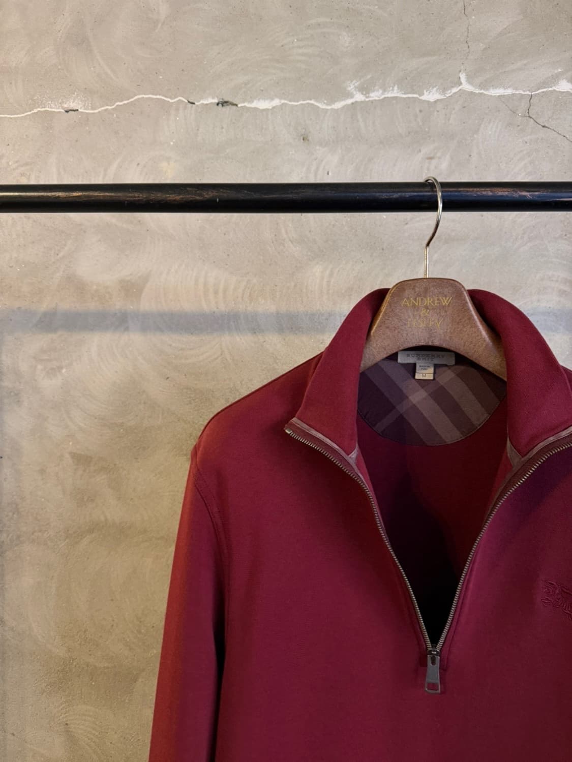 버버리 짚업 니트 100 상품이미지2